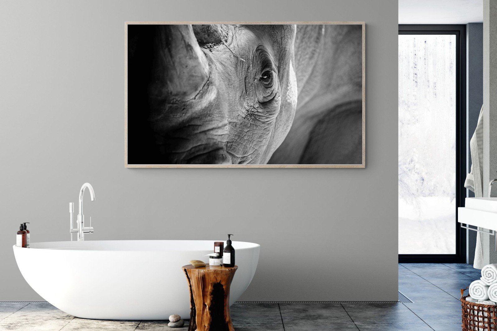 Rhino Eye-Wall_Art-180 x 110cm-Mounted Canvas-Wood-Pixalot