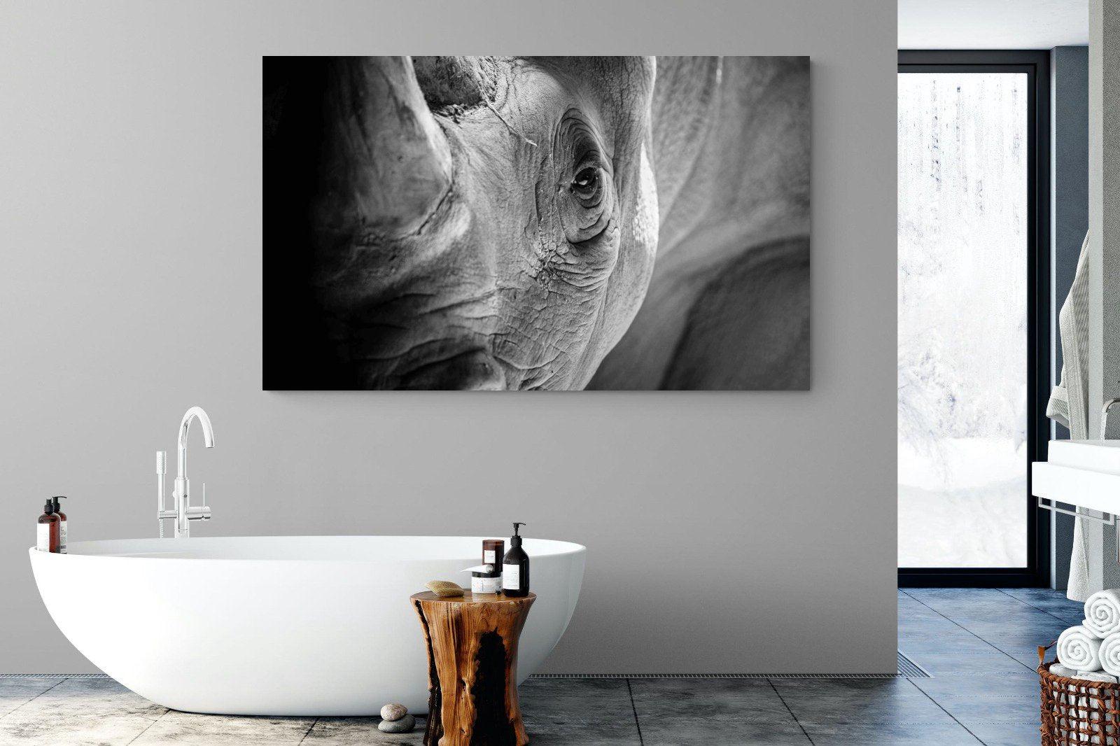 Rhino Eye-Wall_Art-180 x 110cm-Mounted Canvas-No Frame-Pixalot