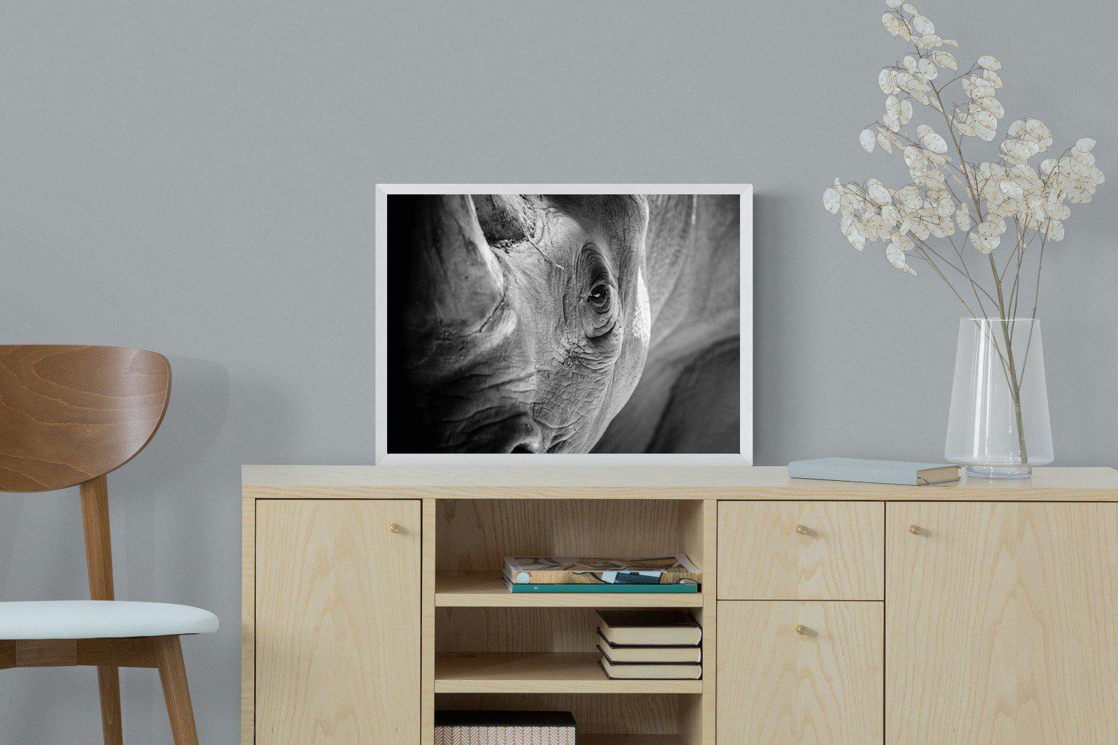 Rhino Eye-Wall_Art-60 x 45cm-Mounted Canvas-White-Pixalot