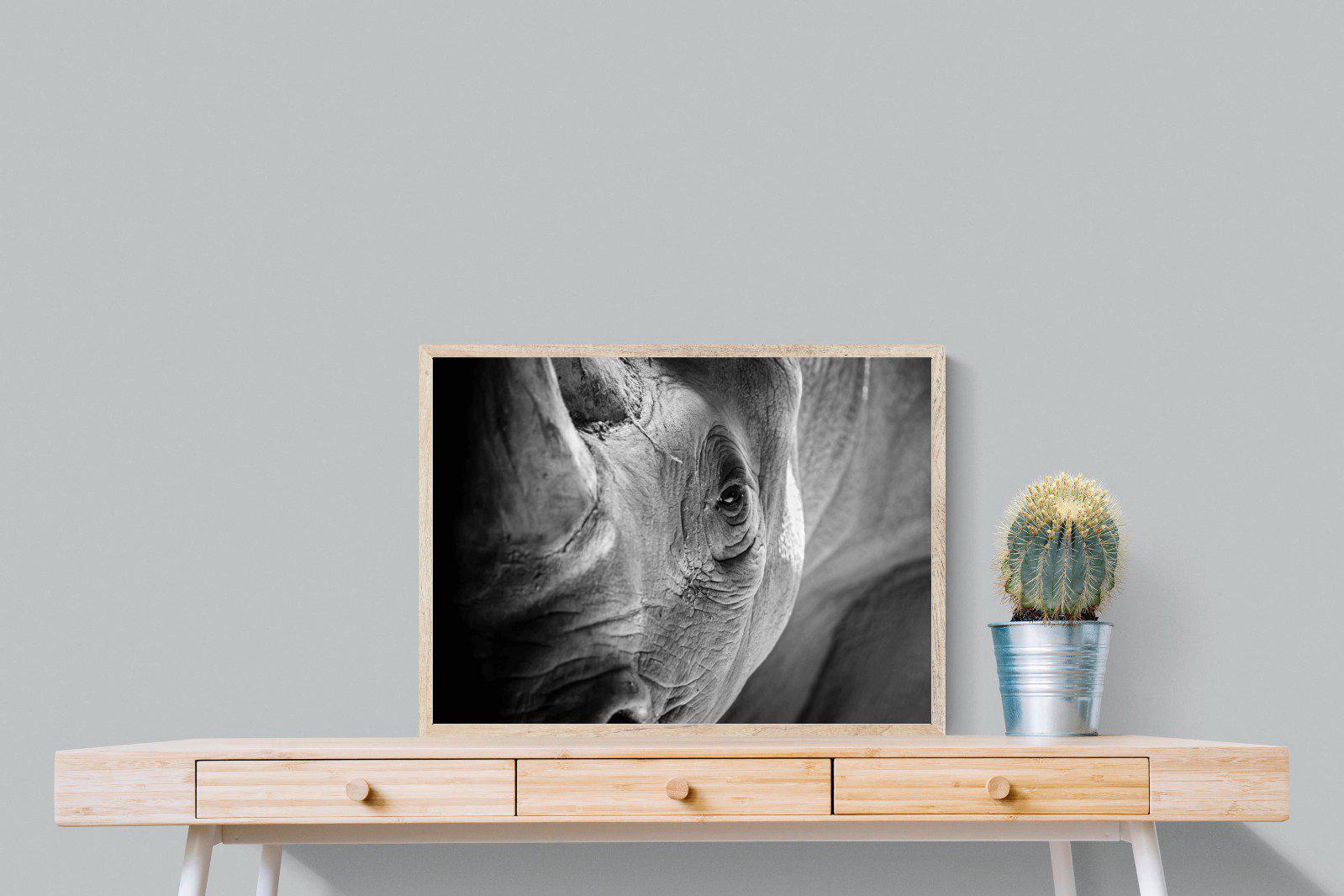Rhino Eye-Wall_Art-80 x 60cm-Mounted Canvas-Wood-Pixalot