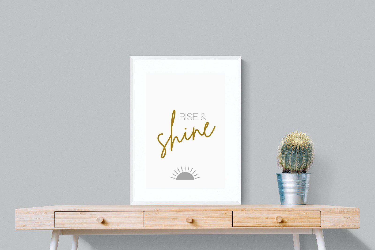 Rise & Shine-Wall_Art-60 x 80cm-Framed Print-White-Pixalot