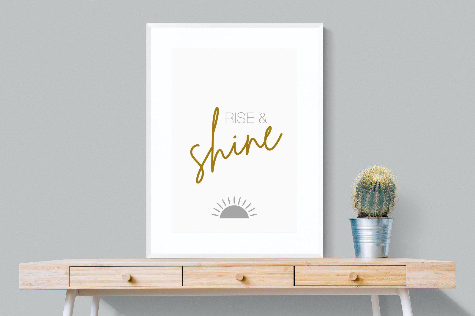 Rise & Shine-Wall_Art-75 x 100cm-Framed Print-White-Pixalot