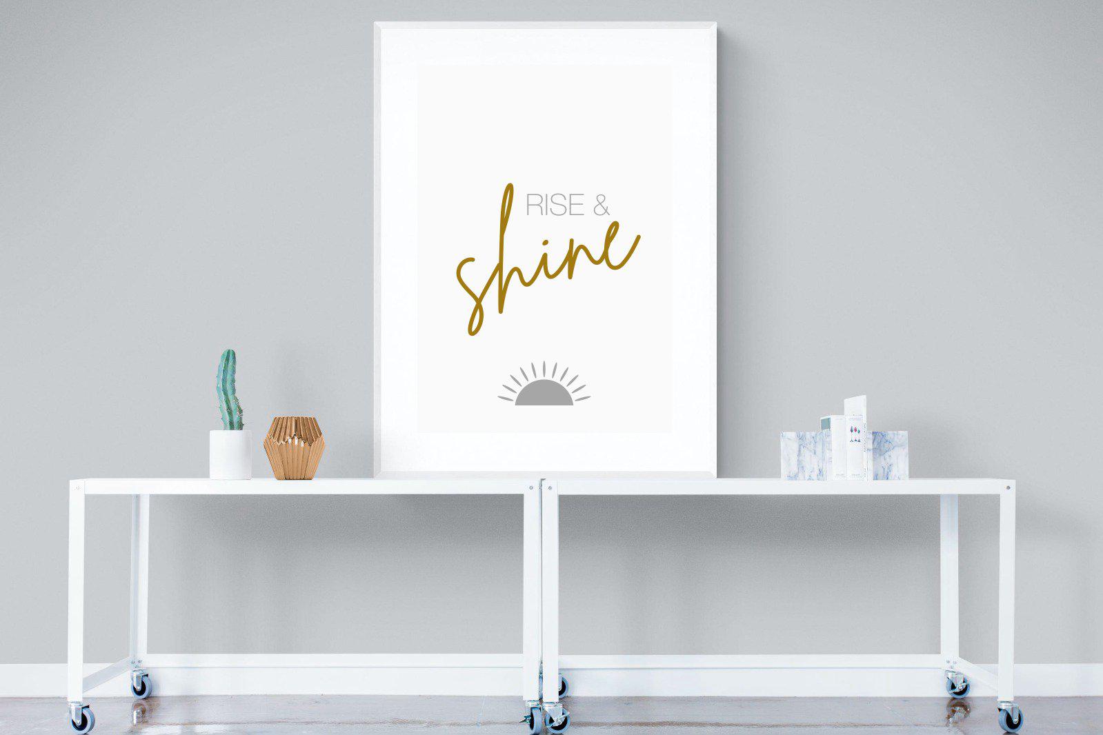 Rise & Shine-Wall_Art-90 x 120cm-Framed Print-White-Pixalot