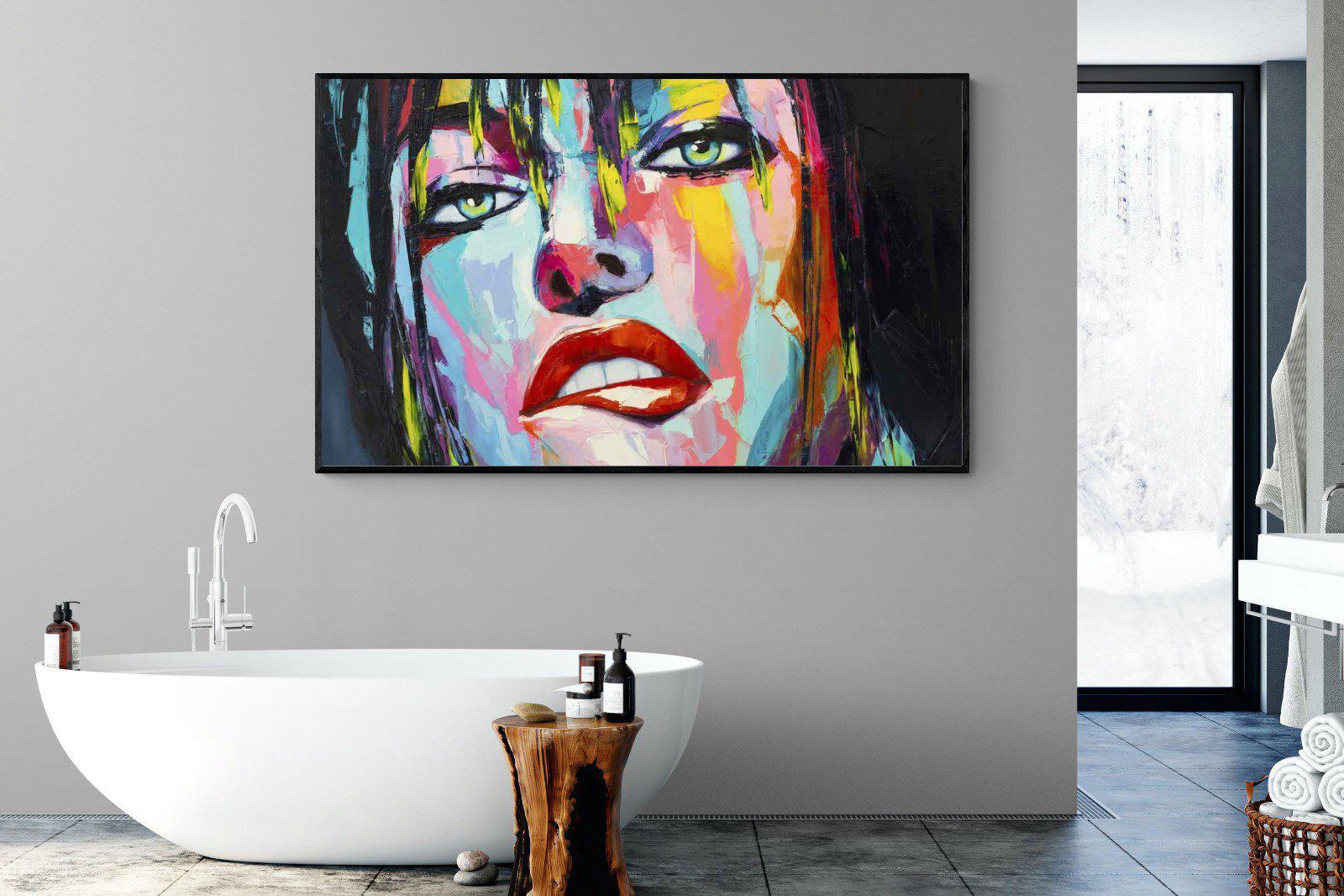 Risky-Wall_Art-180 x 110cm-Mounted Canvas-Black-Pixalot