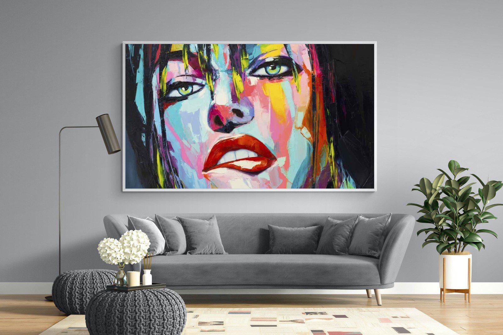 Risky-Wall_Art-220 x 130cm-Mounted Canvas-White-Pixalot