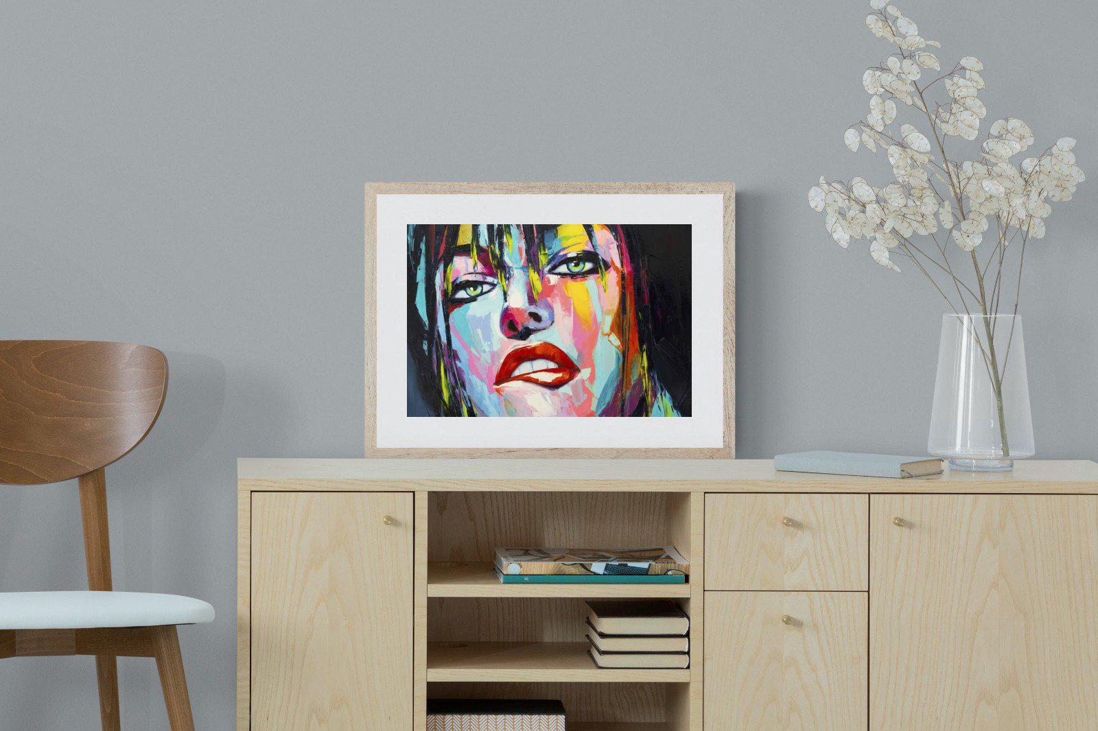 Risky-Wall_Art-60 x 45cm-Framed Print-Wood-Pixalot