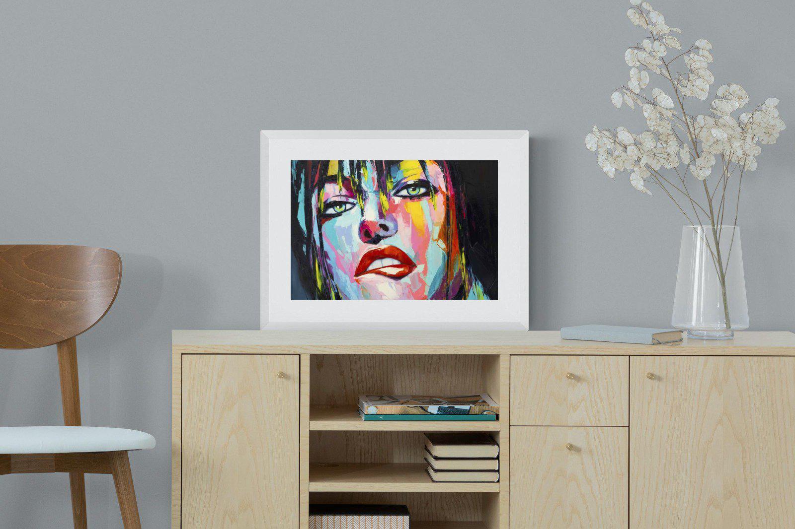 Risky-Wall_Art-60 x 45cm-Framed Print-White-Pixalot