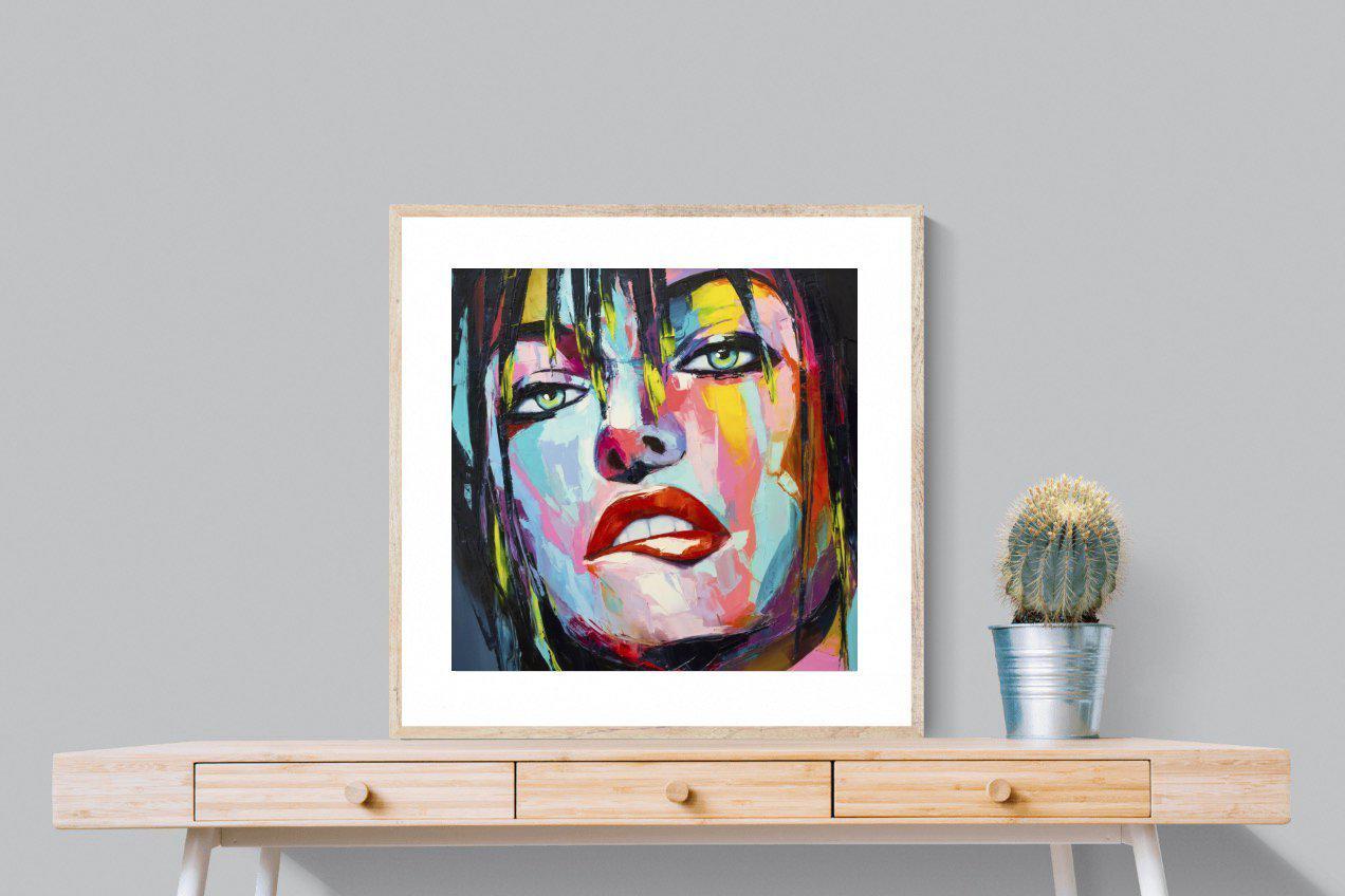 Risky-Wall_Art-80 x 80cm-Framed Print-Wood-Pixalot