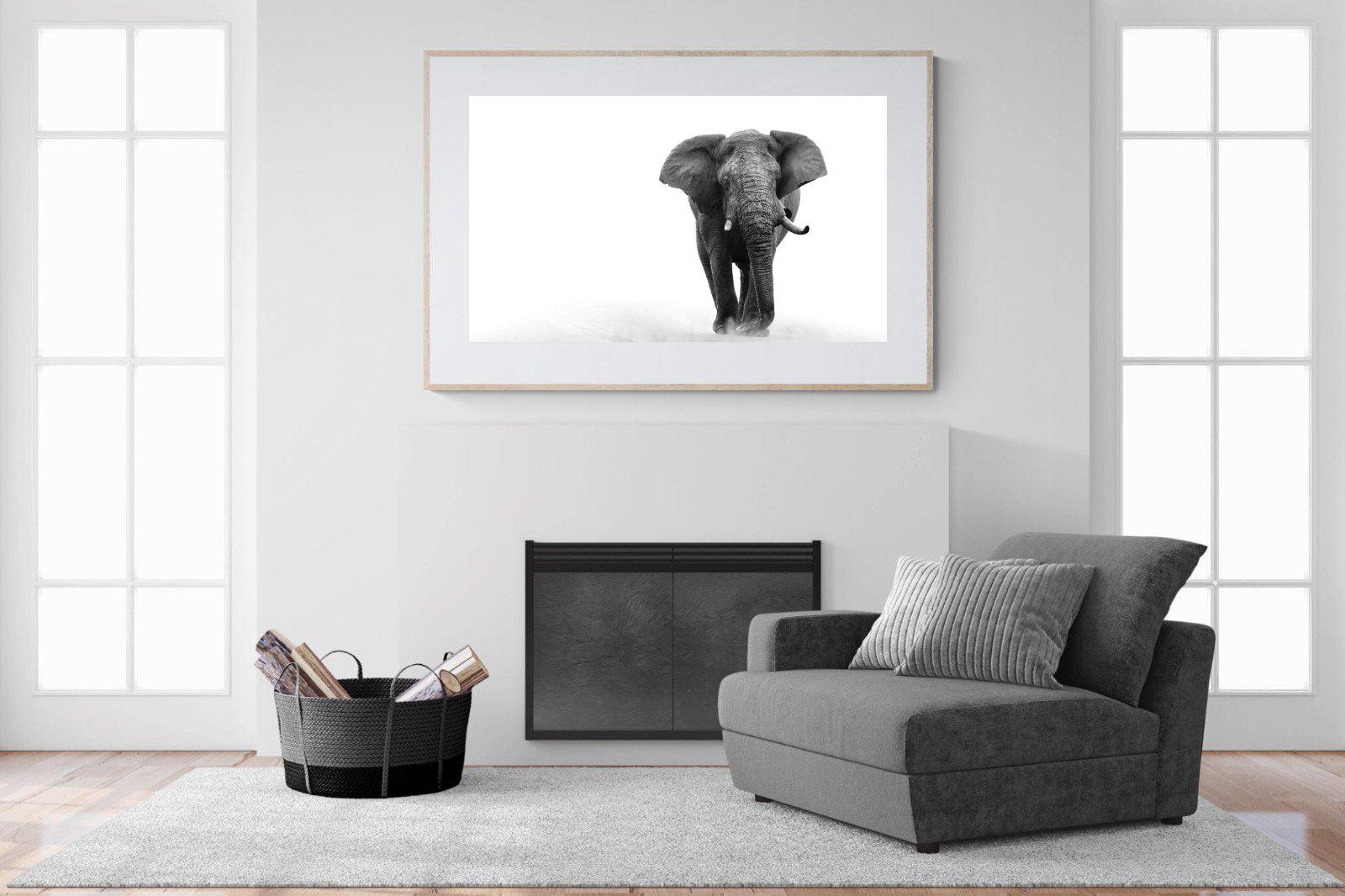 Roaming Bull-Wall_Art-150 x 100cm-Framed Print-Wood-Pixalot