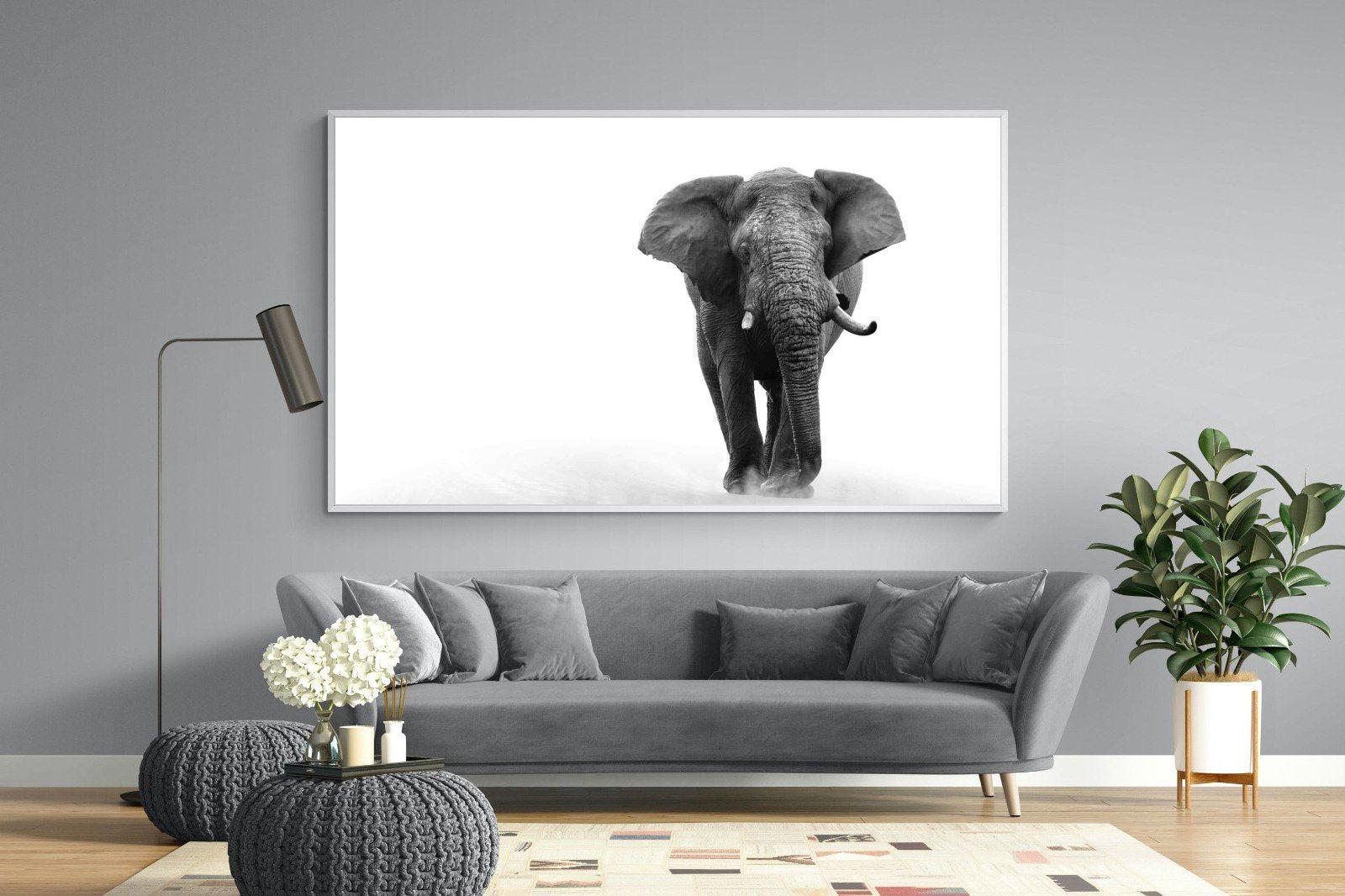 Roaming Bull-Wall_Art-220 x 130cm-Mounted Canvas-White-Pixalot
