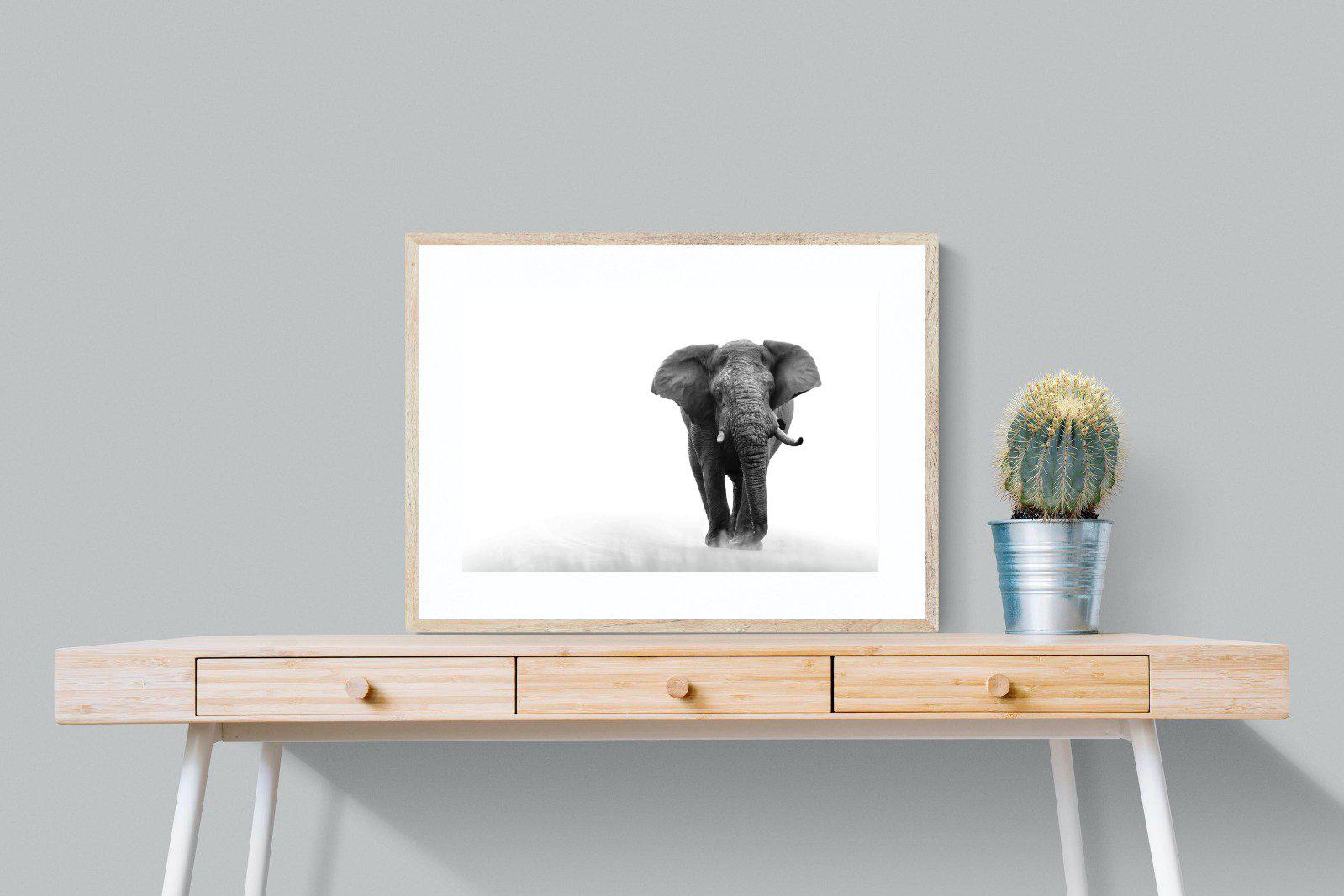 Roaming Bull-Wall_Art-80 x 60cm-Framed Print-Wood-Pixalot