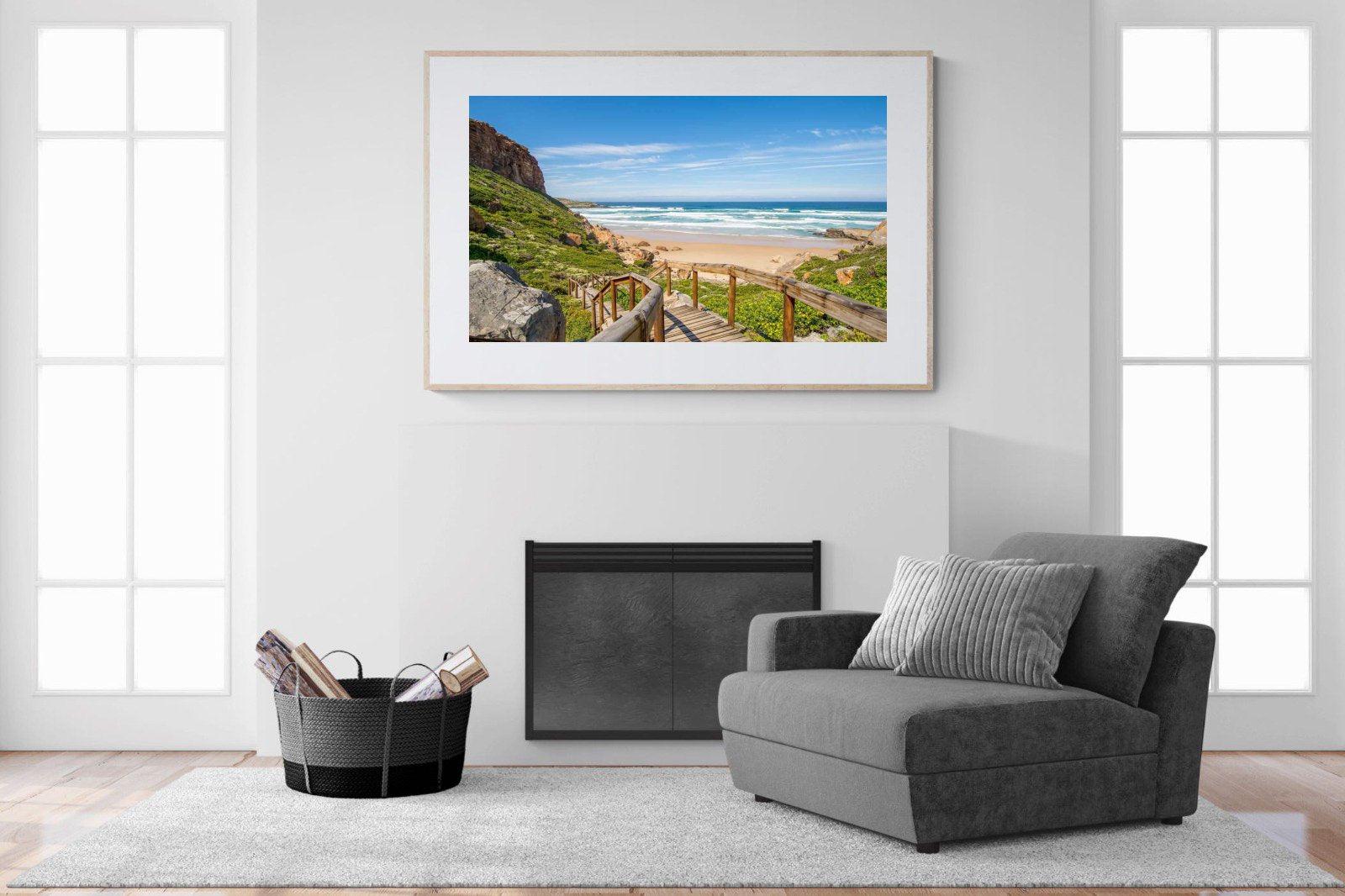 Robberg-Wall_Art-150 x 100cm-Framed Print-Wood-Pixalot