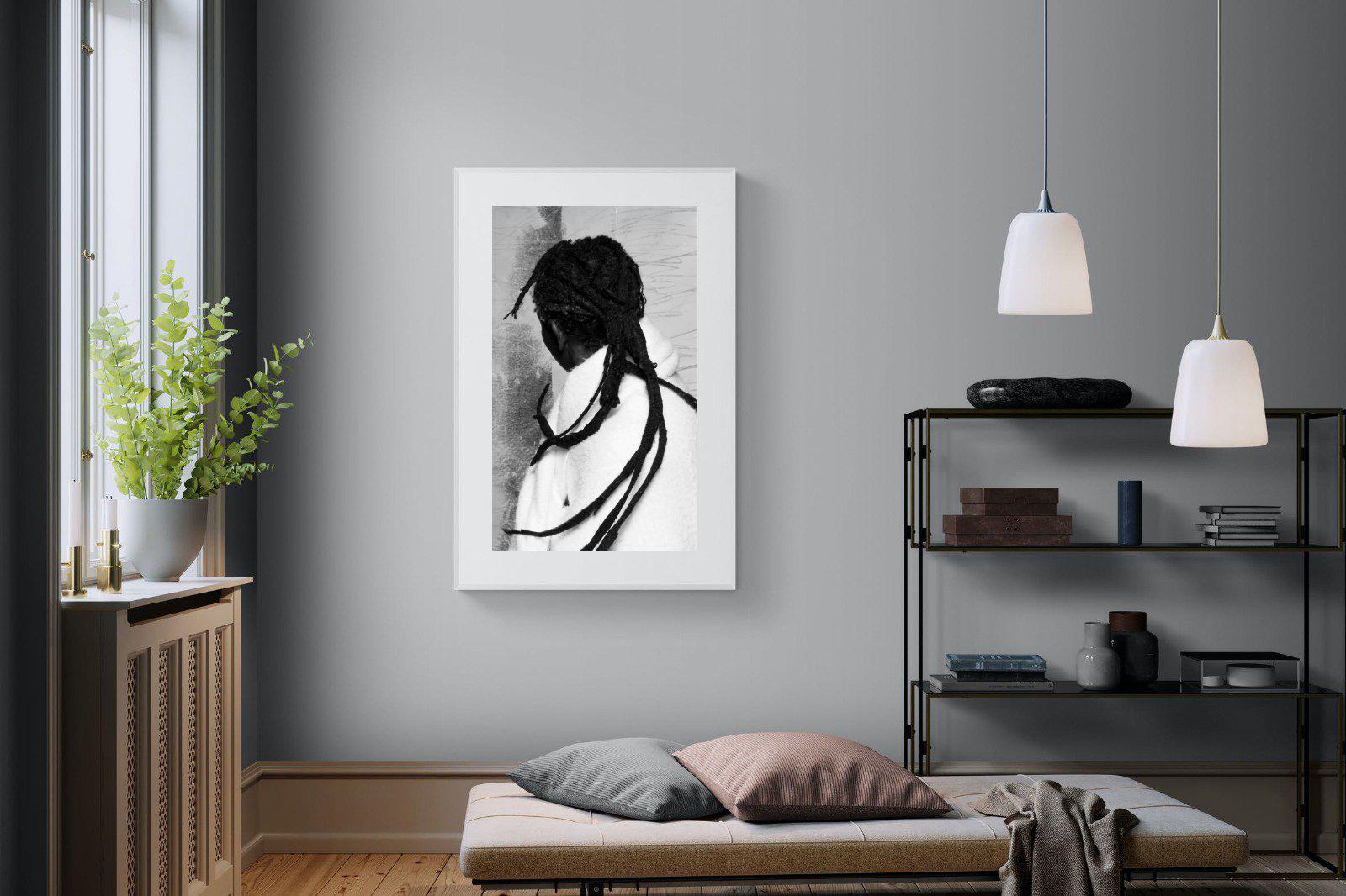 Robed Artist-Wall_Art-100 x 150cm-Framed Print-White-Pixalot