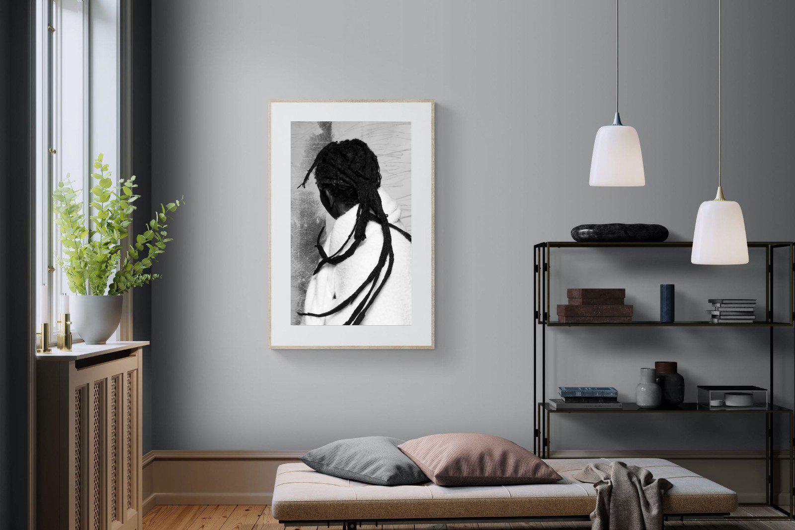 Robed Artist-Wall_Art-100 x 150cm-Framed Print-Wood-Pixalot