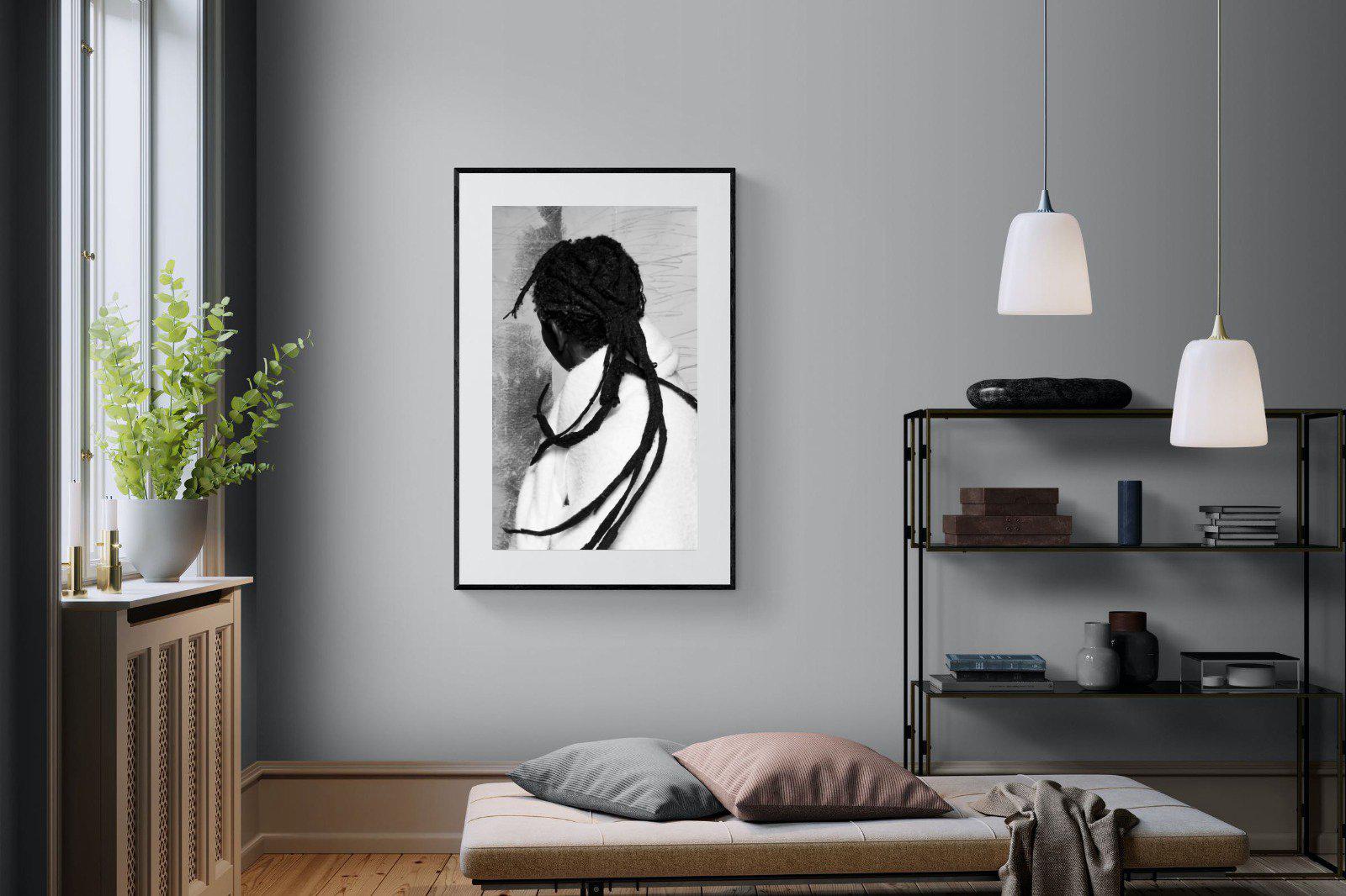 Robed Artist-Wall_Art-100 x 150cm-Framed Print-Black-Pixalot