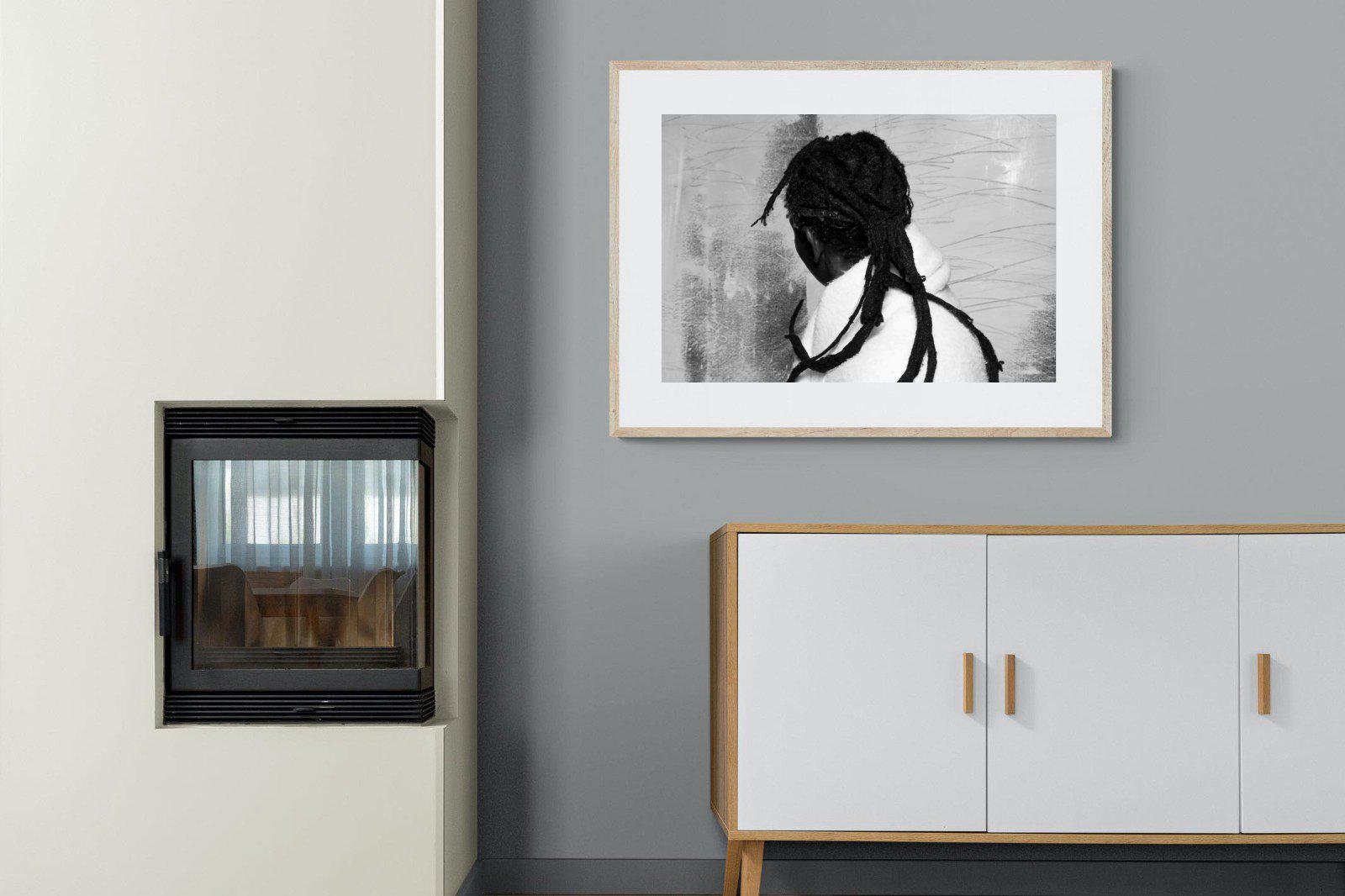 Robed Artist-Wall_Art-100 x 75cm-Framed Print-Wood-Pixalot