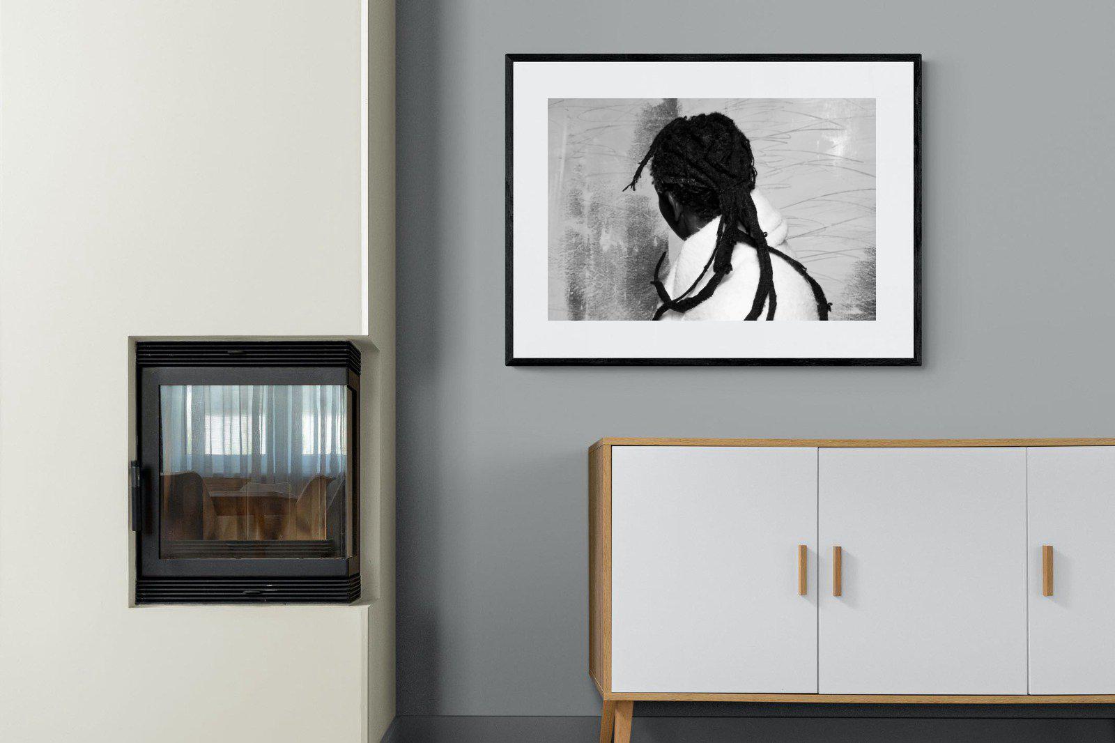 Robed Artist-Wall_Art-100 x 75cm-Framed Print-Black-Pixalot