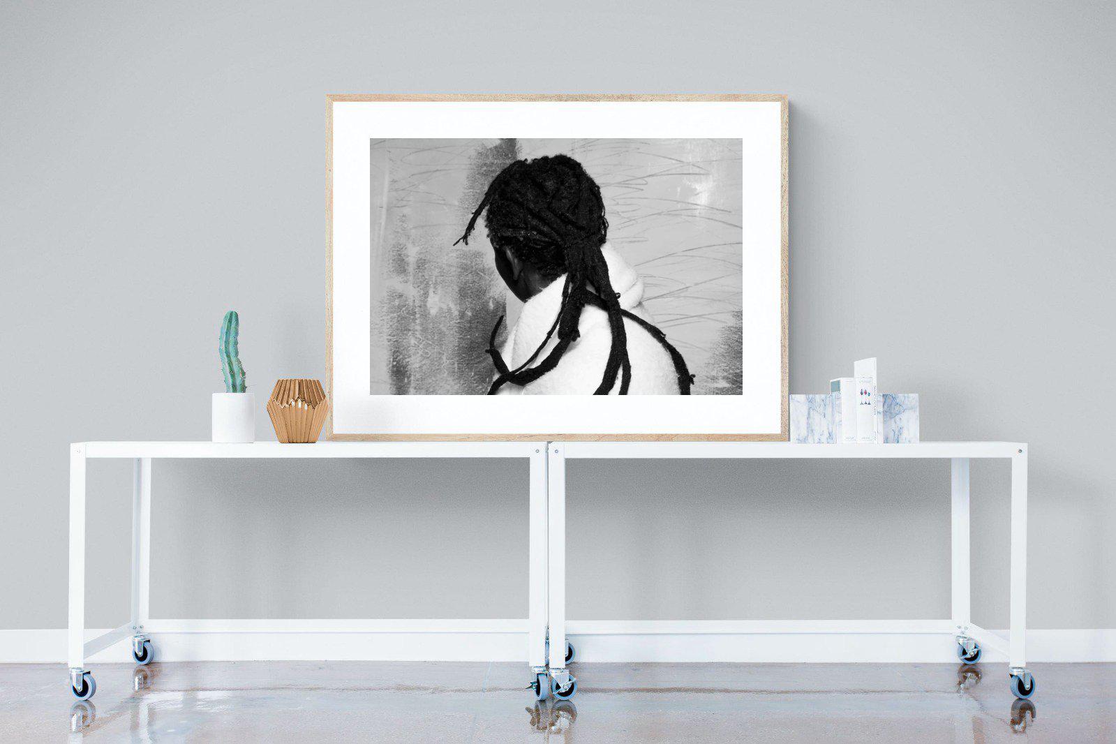 Robed Artist-Wall_Art-120 x 90cm-Framed Print-Wood-Pixalot