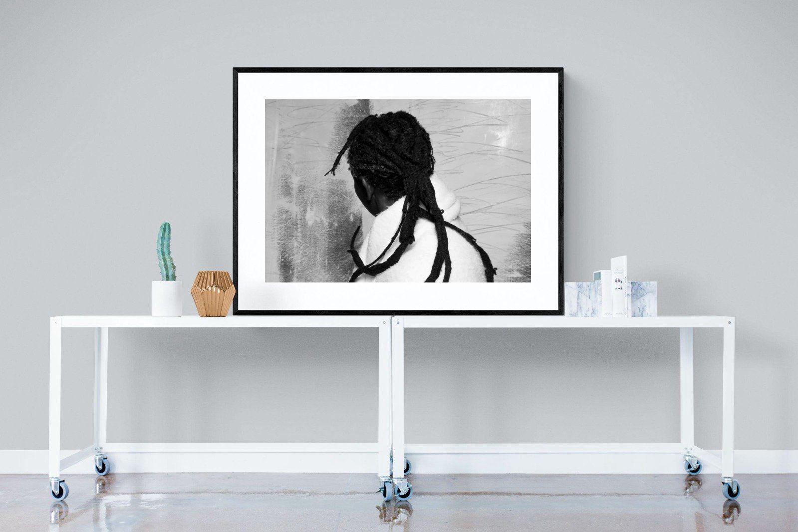 Robed Artist-Wall_Art-120 x 90cm-Framed Print-Black-Pixalot