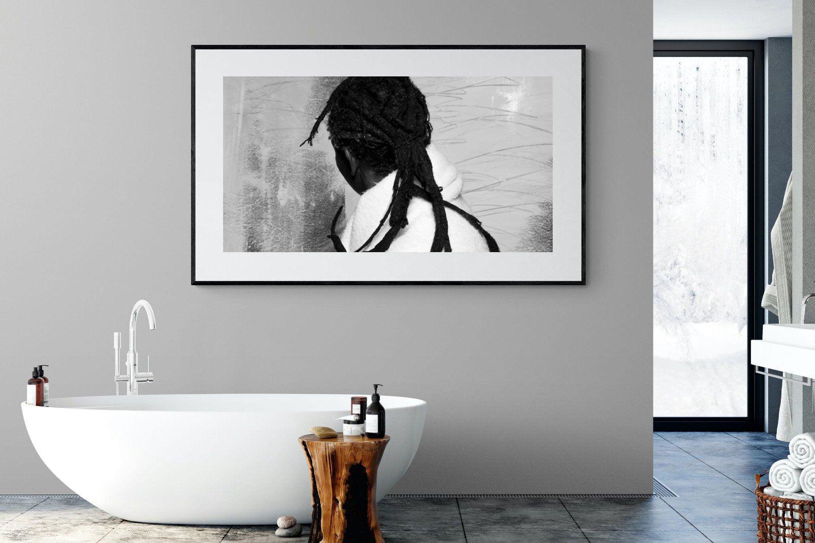 Robed Artist-Wall_Art-180 x 110cm-Framed Print-Black-Pixalot