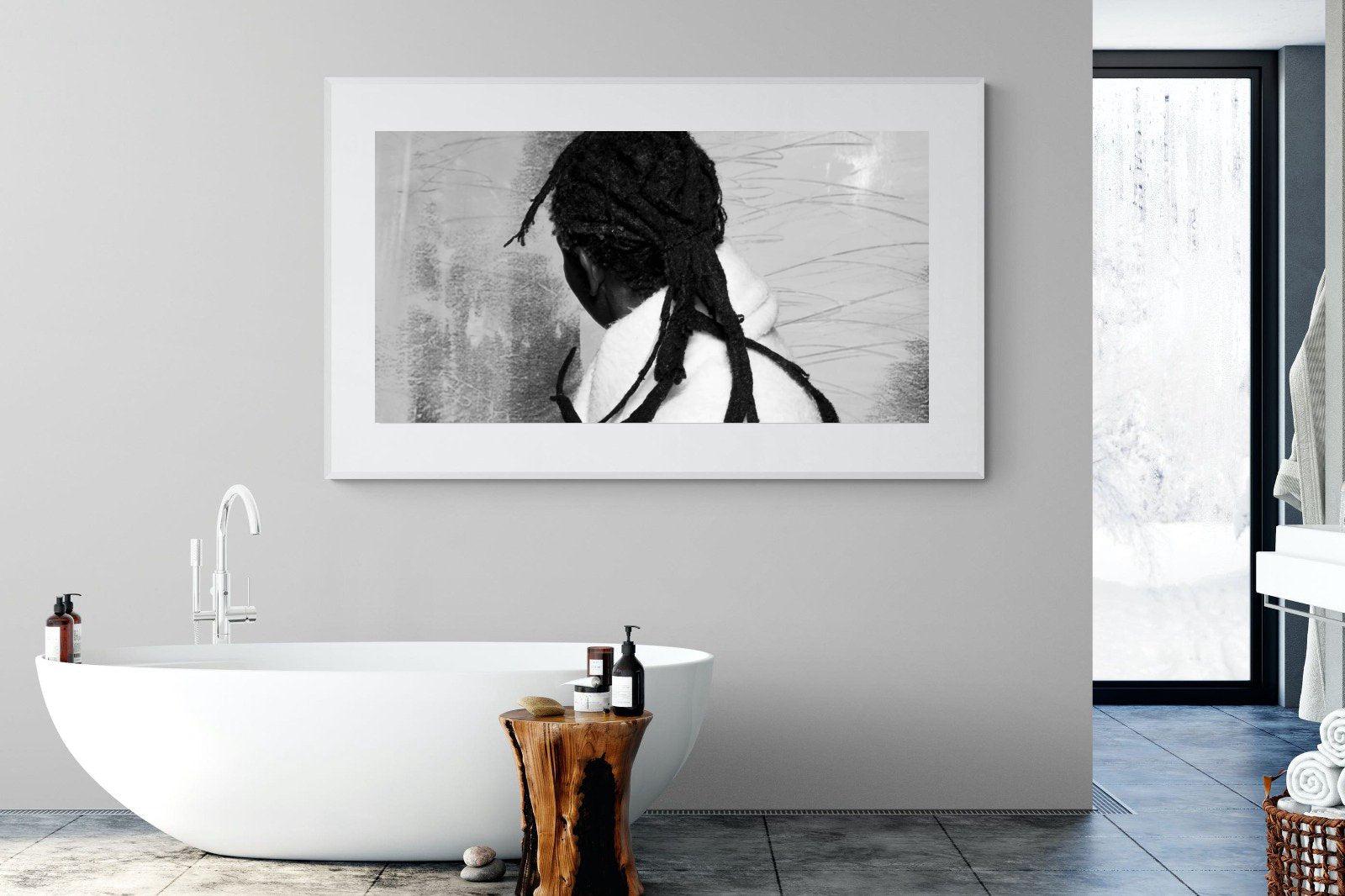 Robed Artist-Wall_Art-180 x 110cm-Framed Print-White-Pixalot