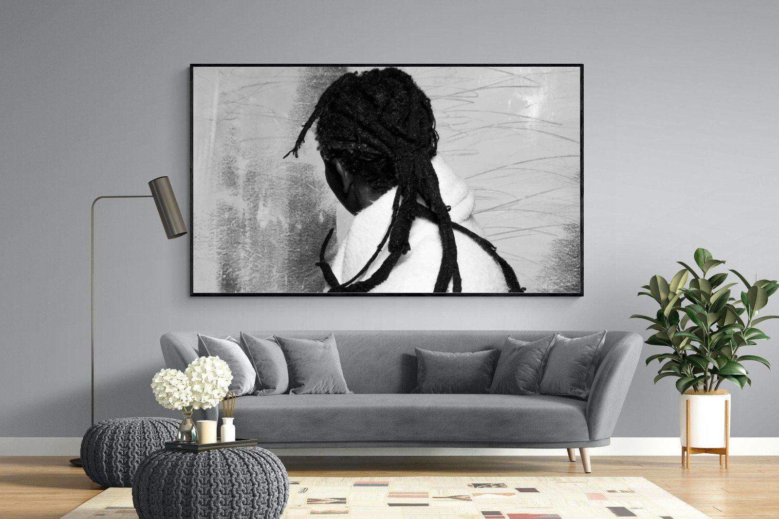 Robed Artist-Wall_Art-220 x 130cm-Mounted Canvas-Black-Pixalot