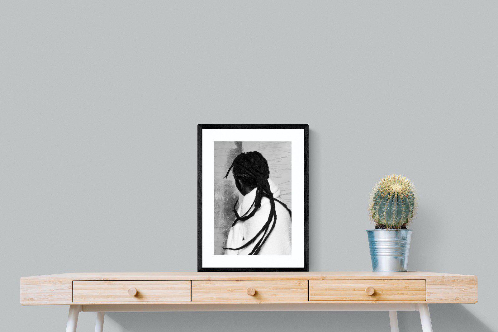 Robed Artist-Wall_Art-45 x 60cm-Framed Print-Black-Pixalot