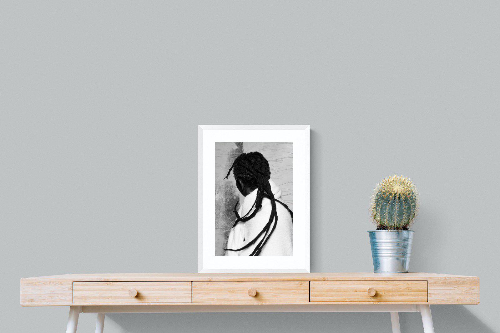 Robed Artist-Wall_Art-45 x 60cm-Framed Print-White-Pixalot