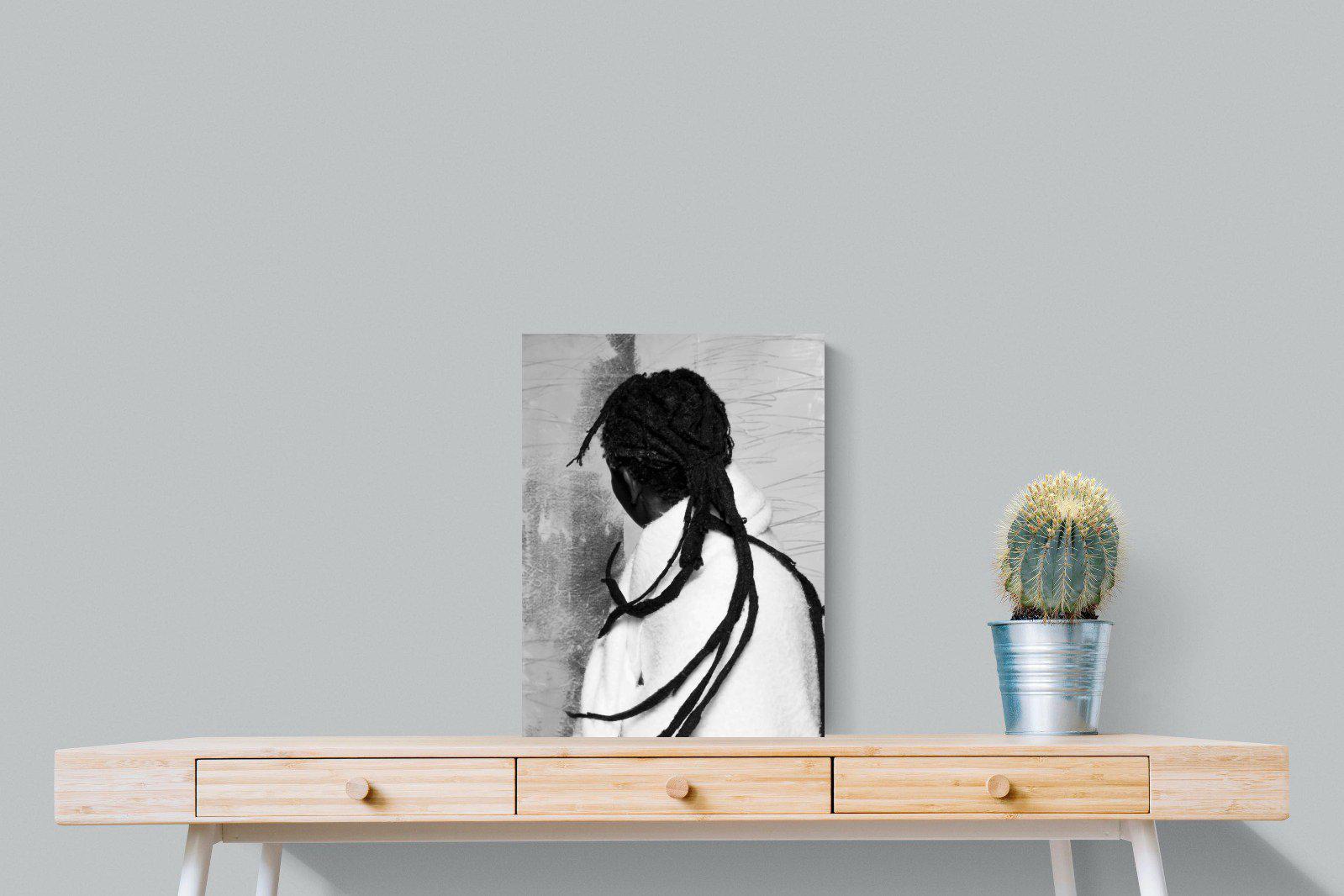 Robed Artist-Wall_Art-45 x 60cm-Mounted Canvas-No Frame-Pixalot