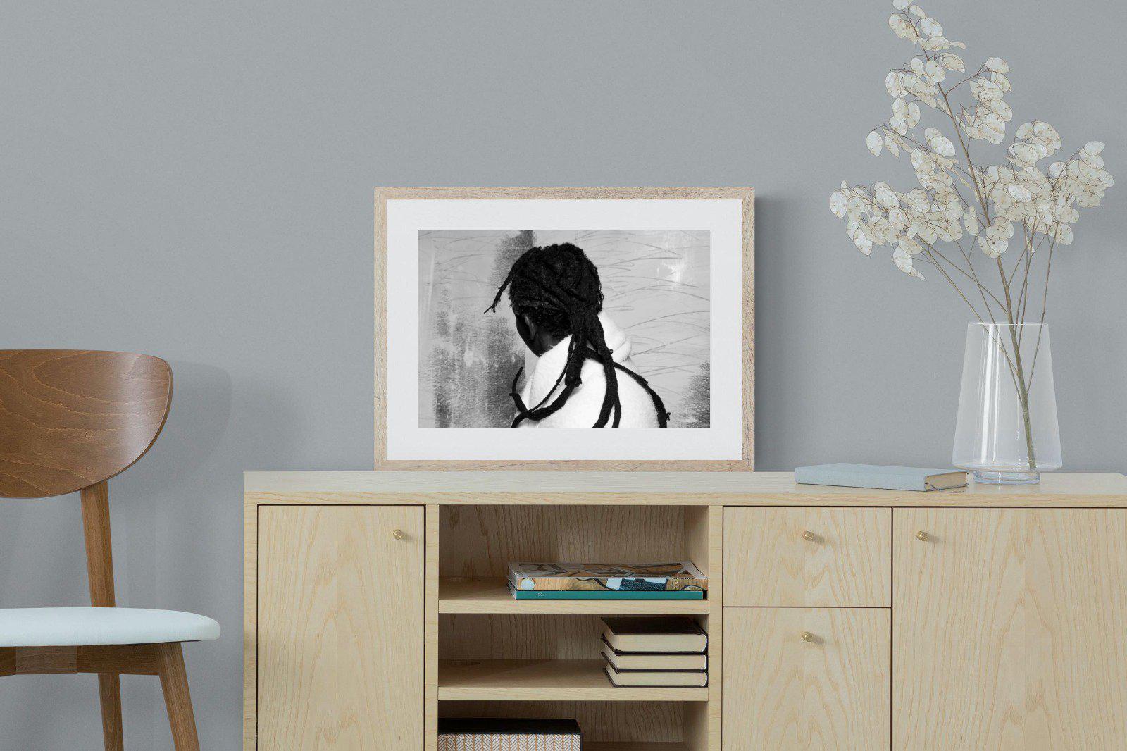 Robed Artist-Wall_Art-60 x 45cm-Framed Print-Wood-Pixalot