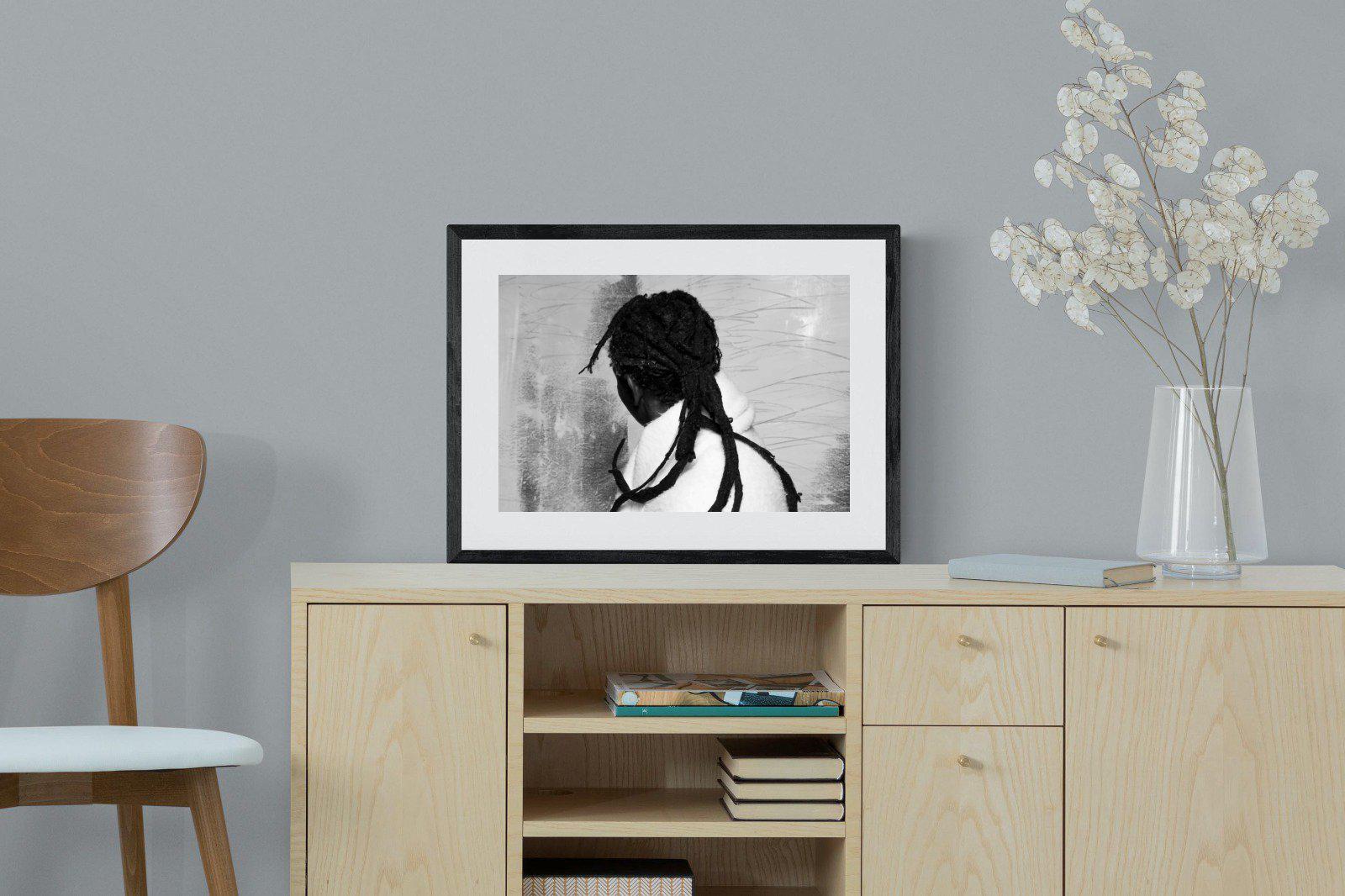 Robed Artist-Wall_Art-60 x 45cm-Framed Print-Black-Pixalot