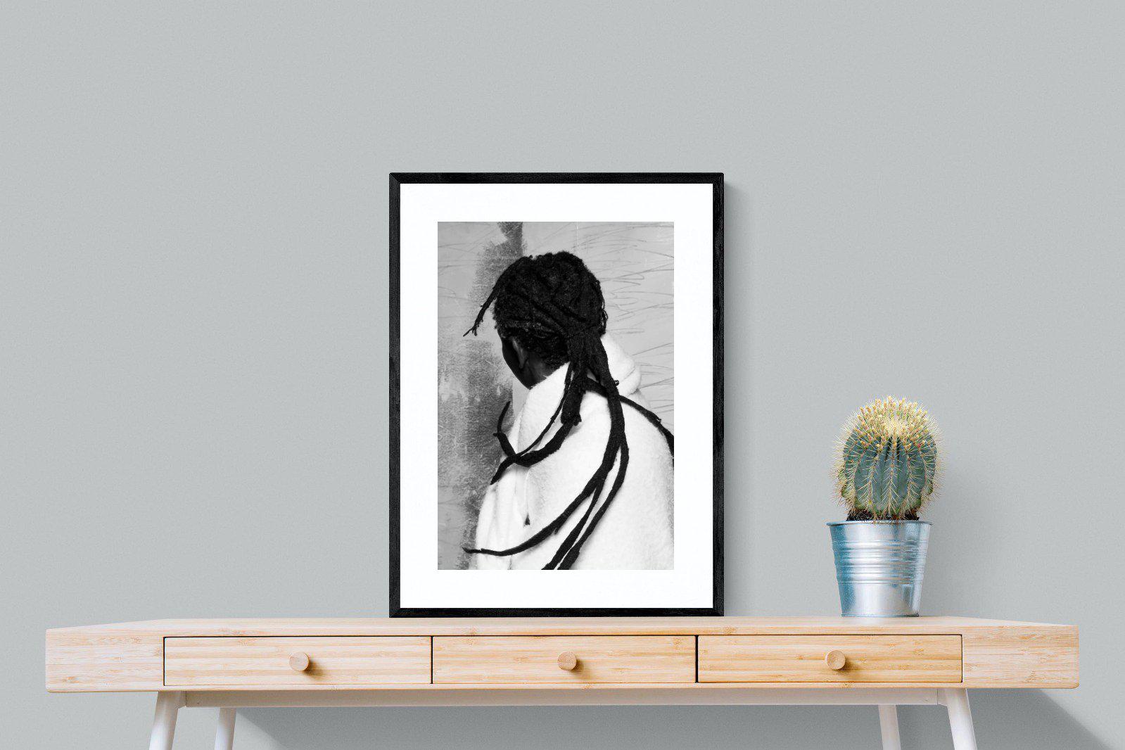 Robed Artist-Wall_Art-60 x 80cm-Framed Print-Black-Pixalot