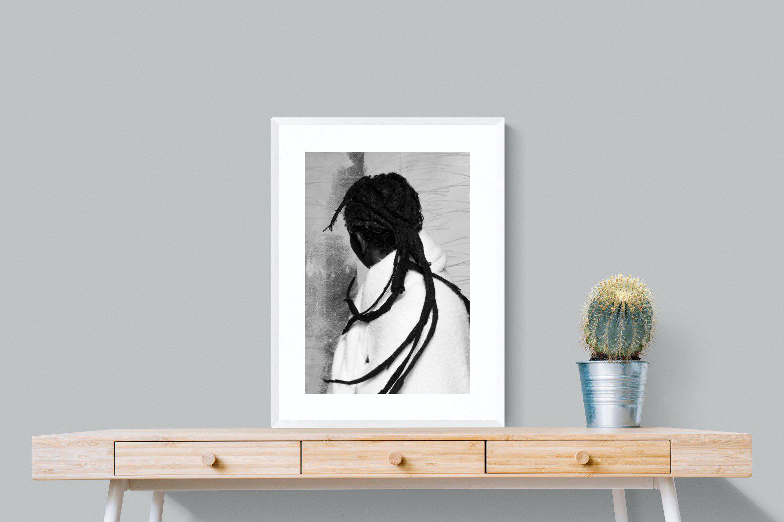 Robed Artist-Wall_Art-60 x 80cm-Framed Print-White-Pixalot