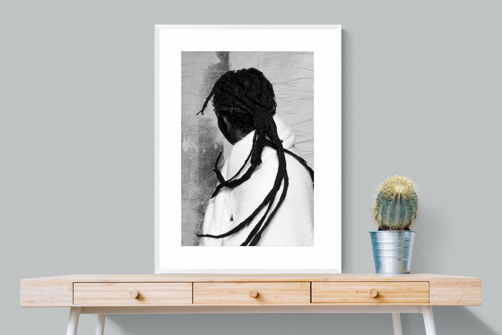 Robed Artist-Wall_Art-75 x 100cm-Framed Print-White-Pixalot