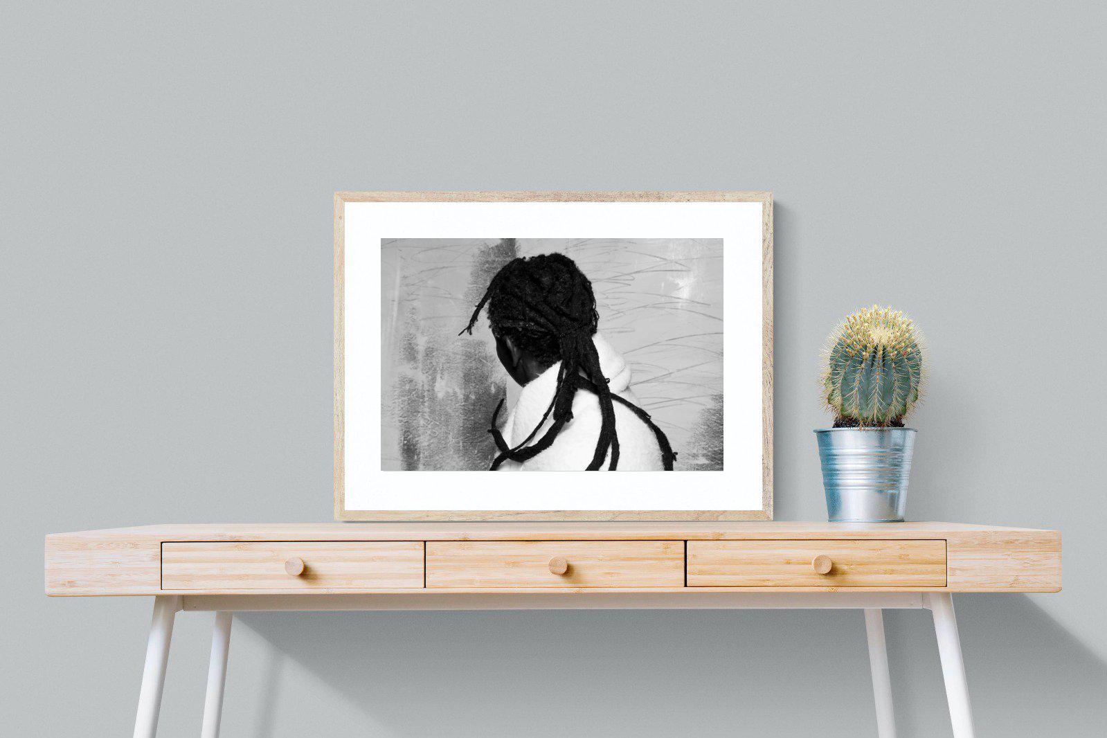 Robed Artist-Wall_Art-80 x 60cm-Framed Print-Wood-Pixalot