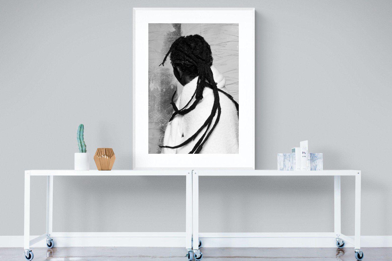 Robed Artist-Wall_Art-90 x 120cm-Framed Print-White-Pixalot