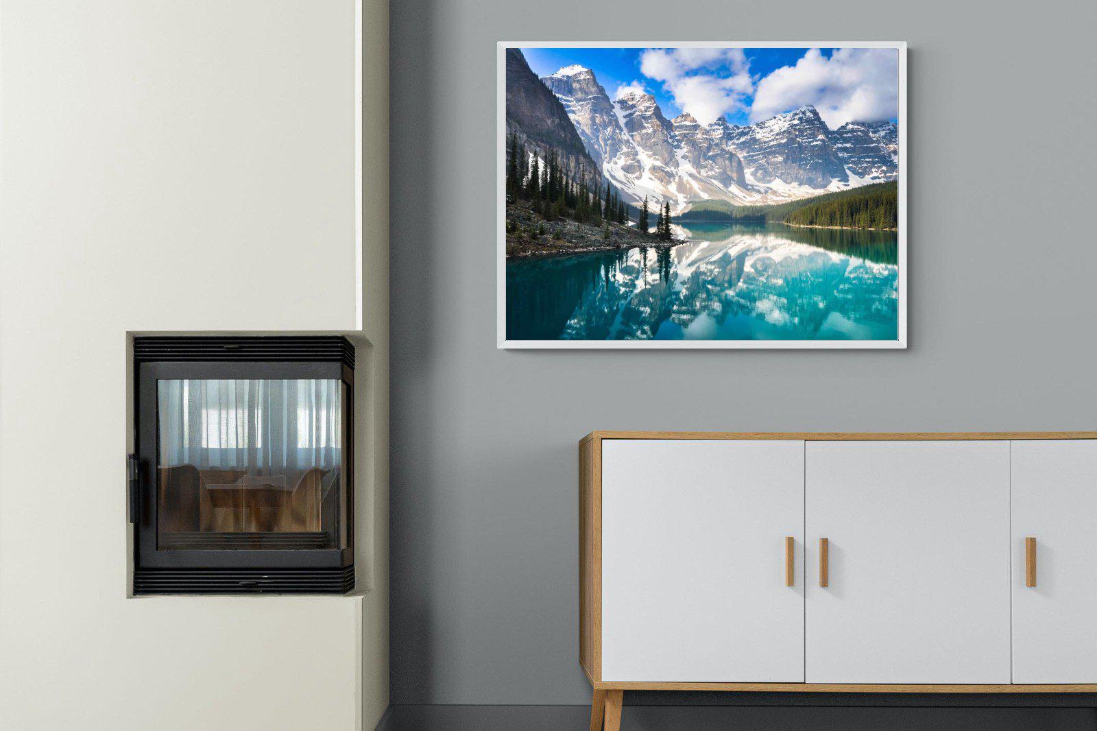 Rocky Mountains-Wall_Art-100 x 75cm-Mounted Canvas-White-Pixalot