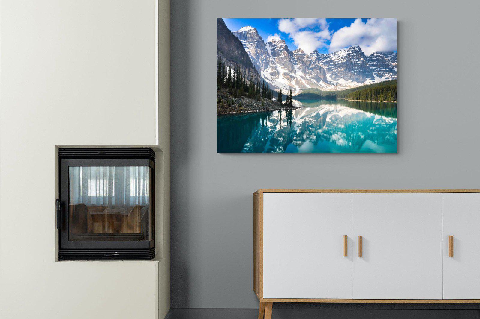 Rocky Mountains-Wall_Art-100 x 75cm-Mounted Canvas-No Frame-Pixalot