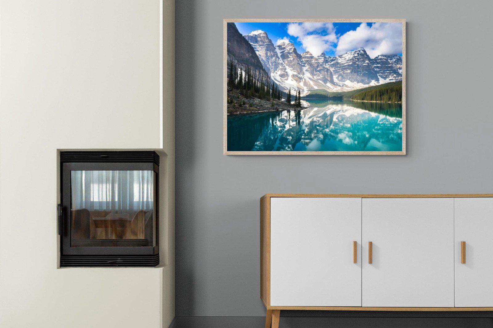 Rocky Mountains-Wall_Art-100 x 75cm-Mounted Canvas-Wood-Pixalot