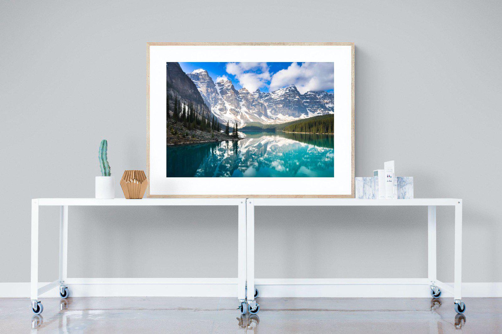 Rocky Mountains-Wall_Art-120 x 90cm-Framed Print-Wood-Pixalot