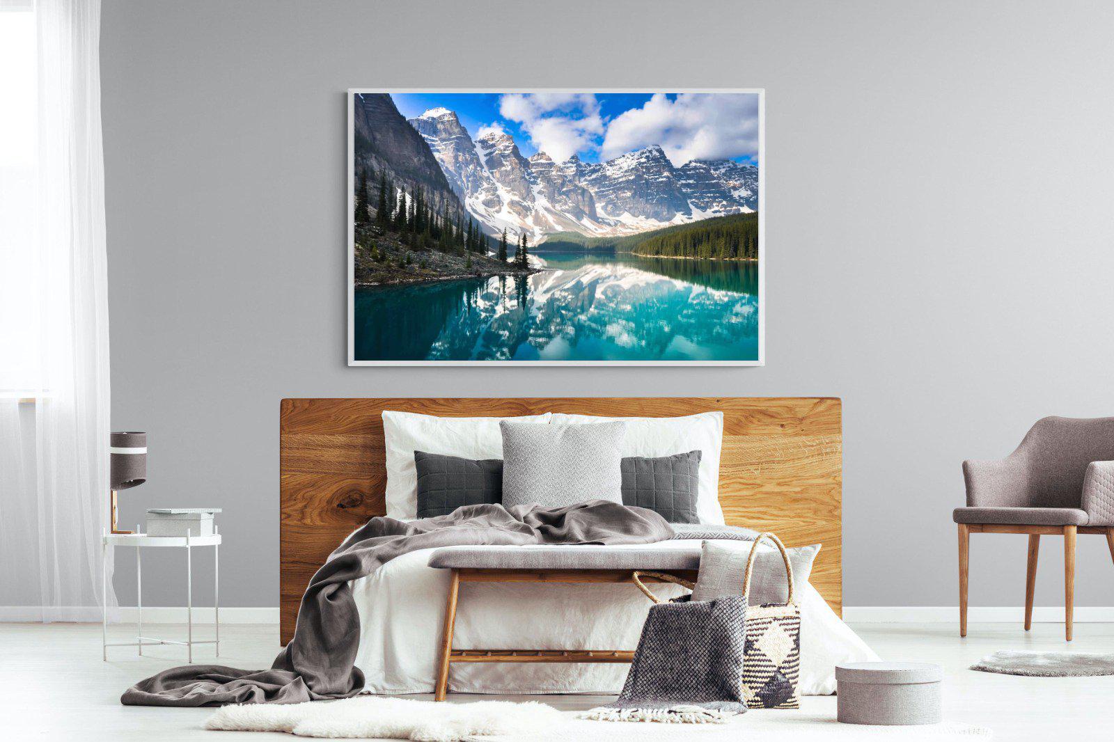 Rocky Mountains-Wall_Art-150 x 100cm-Mounted Canvas-White-Pixalot