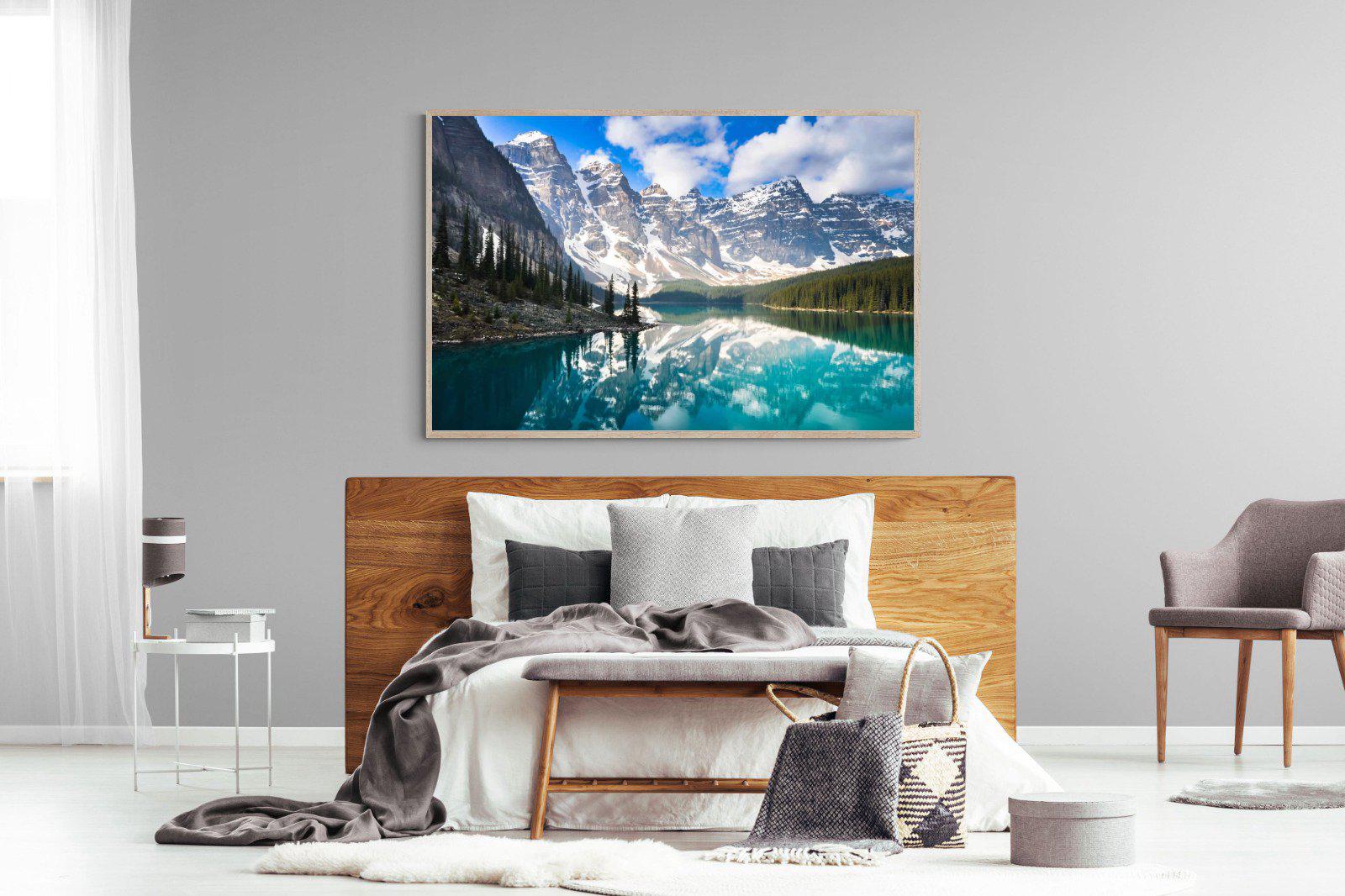 Rocky Mountains-Wall_Art-150 x 100cm-Mounted Canvas-Wood-Pixalot