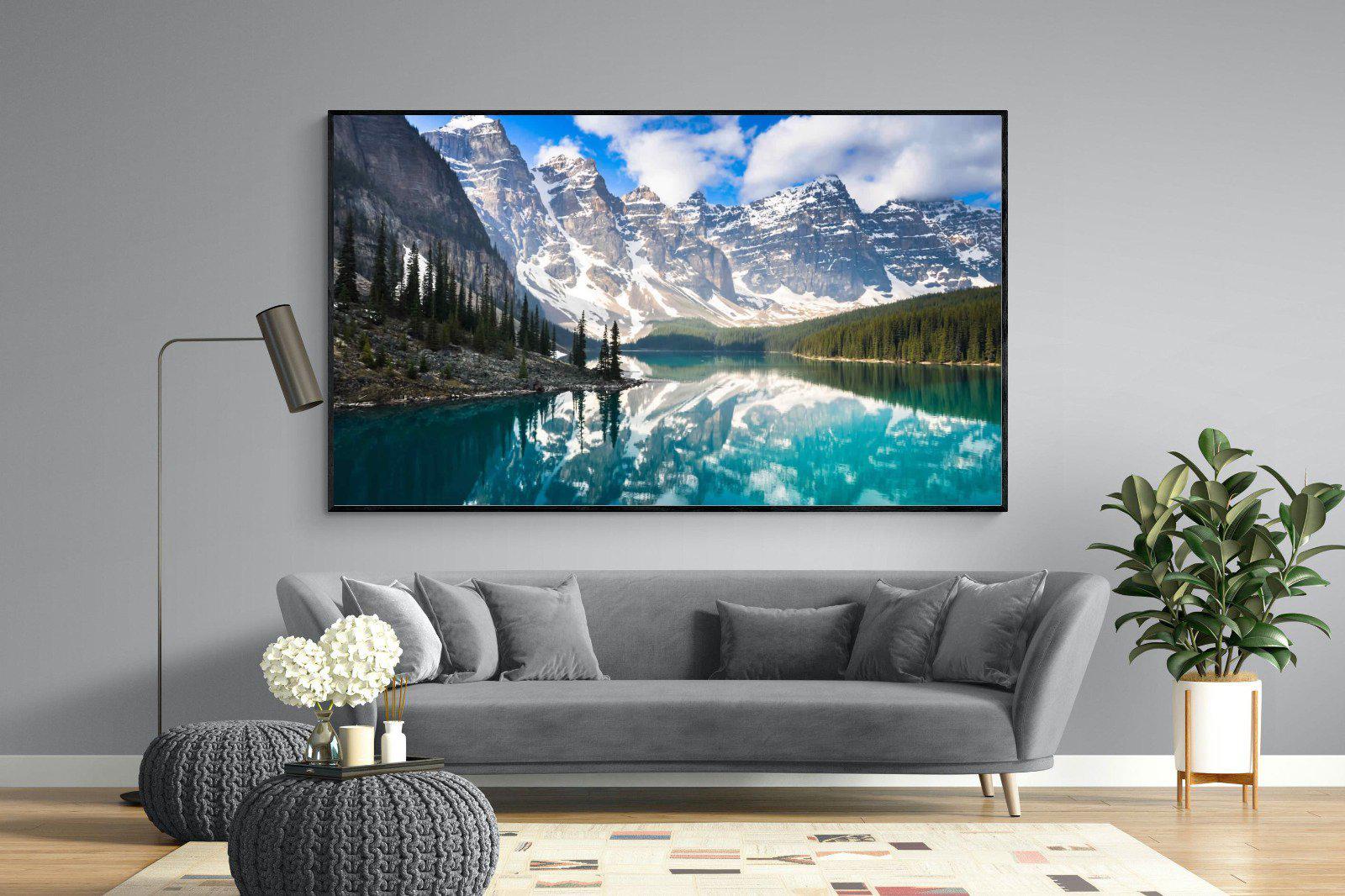 Rocky Mountains-Wall_Art-220 x 130cm-Mounted Canvas-Black-Pixalot