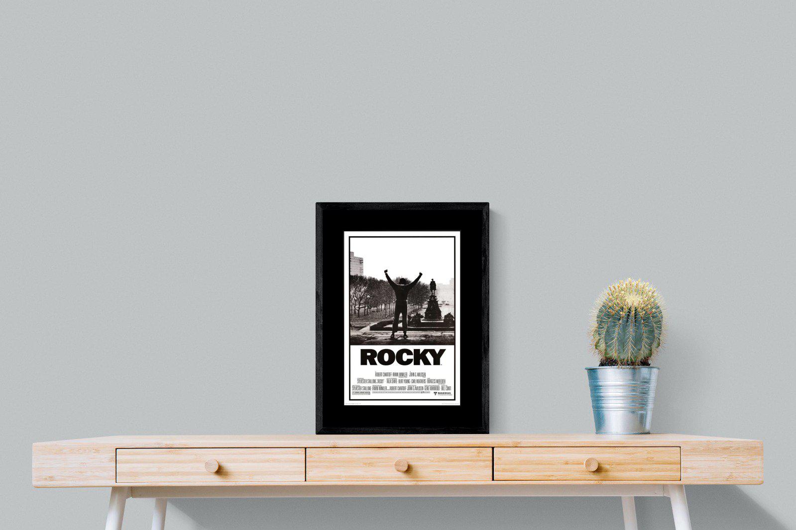 Rocky-Wall_Art-45 x 60cm-Mounted Canvas-Black-Pixalot