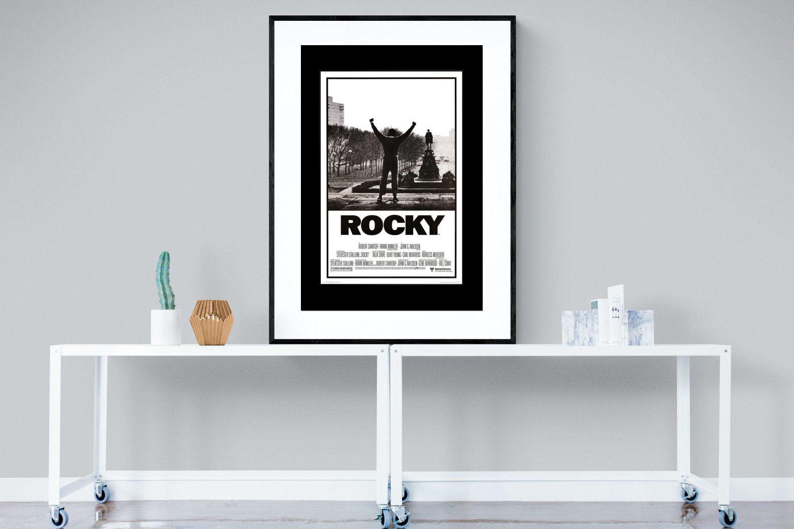 Rocky-Wall_Art-90 x 120cm-Framed Print-Black-Pixalot