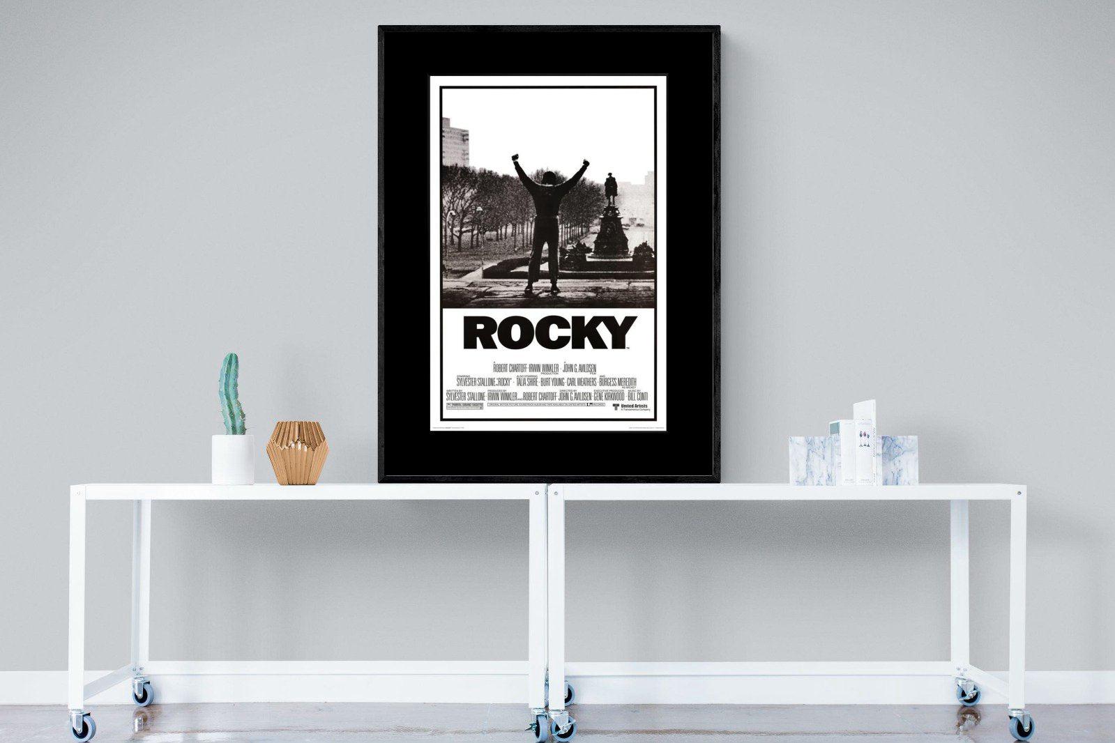 Rocky-Wall_Art-90 x 120cm-Mounted Canvas-Black-Pixalot