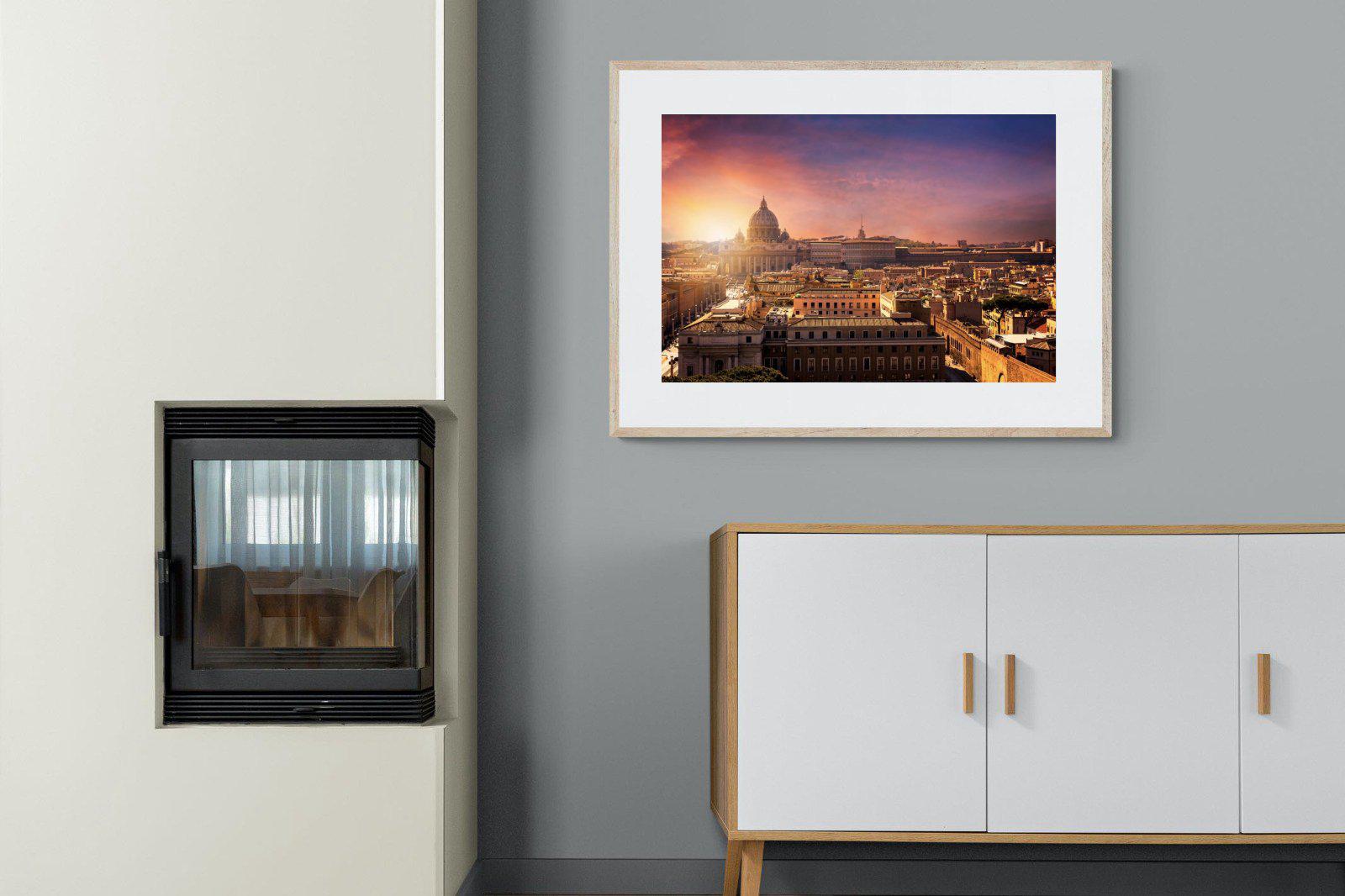 Rome-Wall_Art-100 x 75cm-Framed Print-Wood-Pixalot