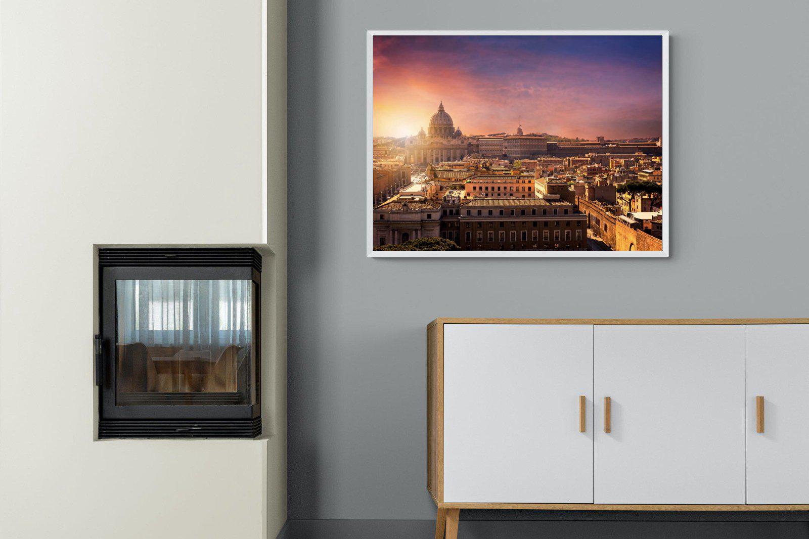 Rome-Wall_Art-100 x 75cm-Mounted Canvas-White-Pixalot