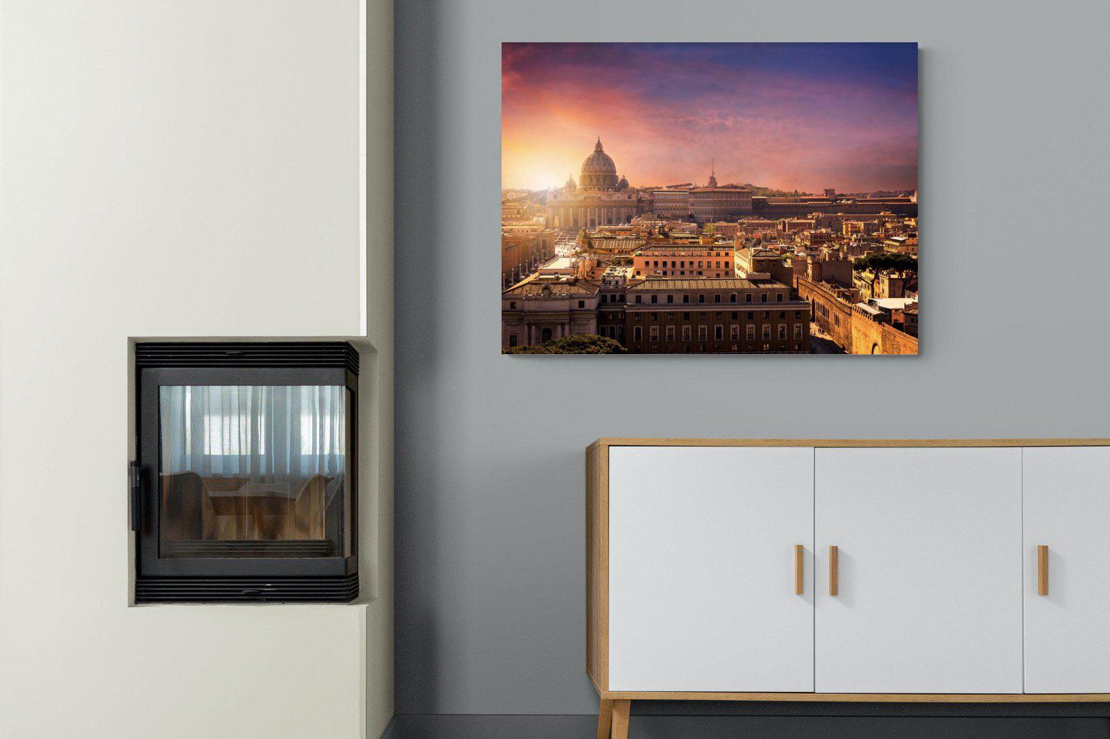 Rome-Wall_Art-100 x 75cm-Mounted Canvas-No Frame-Pixalot