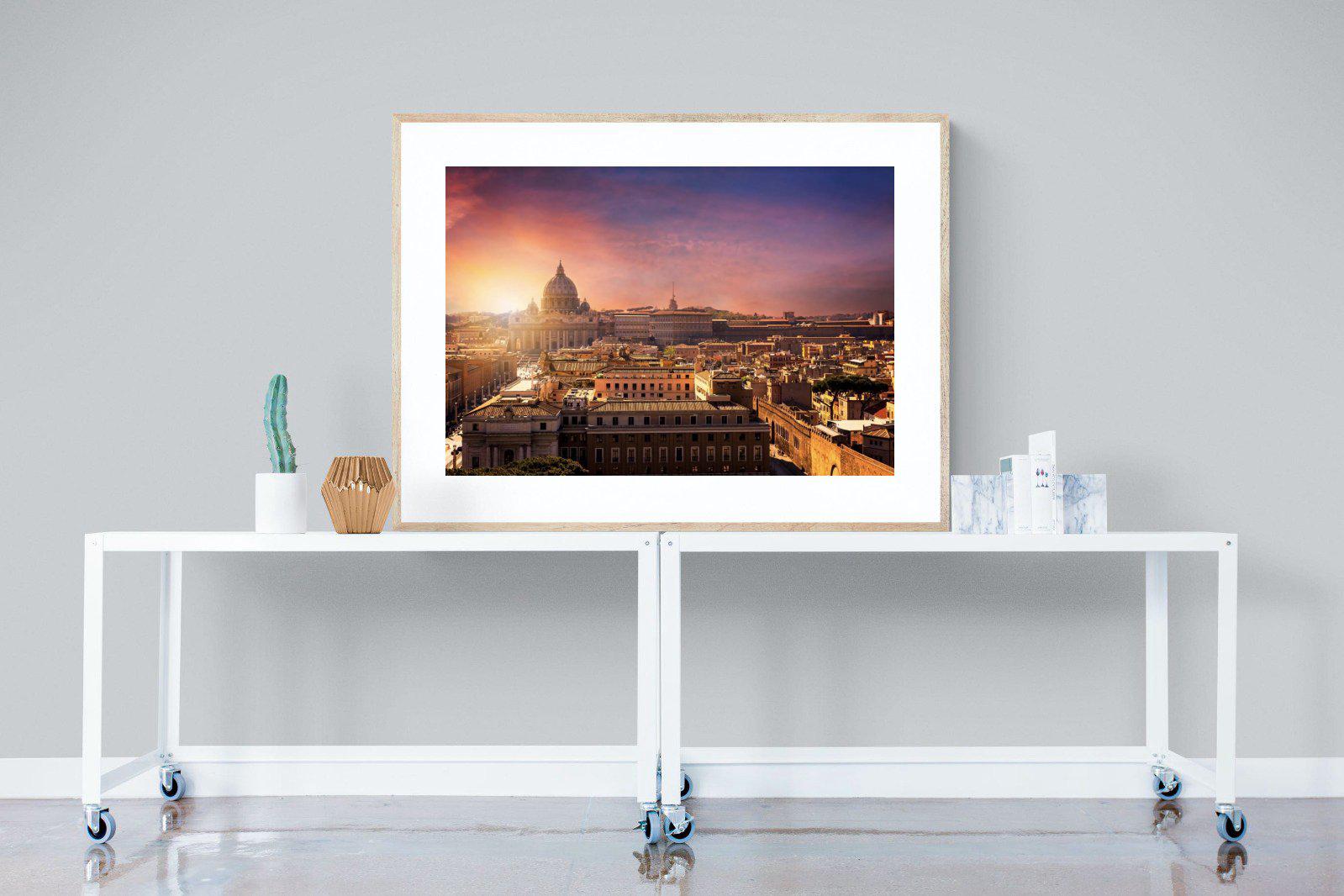 Rome-Wall_Art-120 x 90cm-Framed Print-Wood-Pixalot
